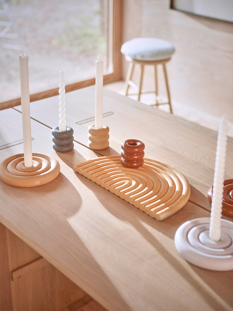 Savi Ceramic Candleholder High 8