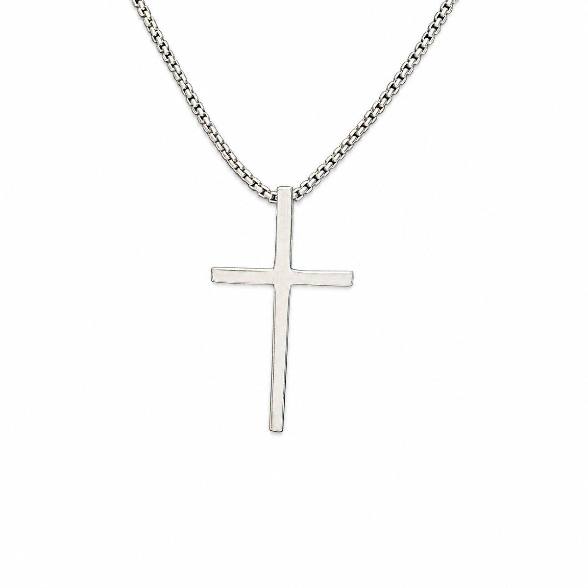The Classic Cross Necklace in Sterling Silver