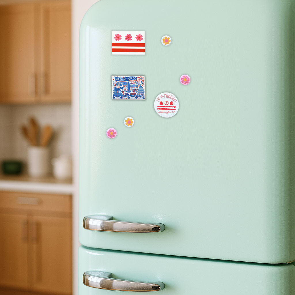 DC Blossom Flag Magnet - Thumbnail 2