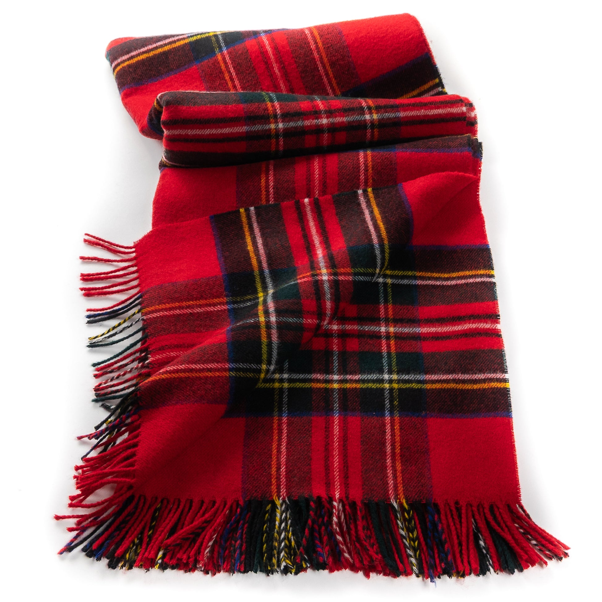Prince of Scots Merino Wool Throw ~ Royal Stewart ~-Throws and Blankets-[bar code]-Prince of Scots