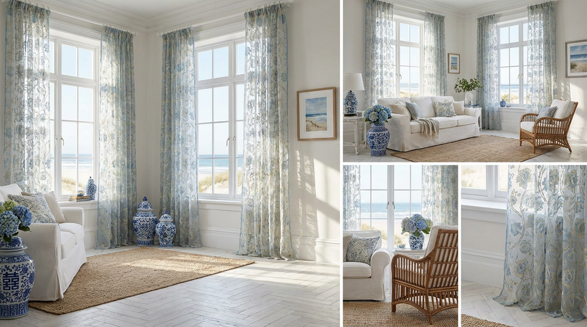 Premium Sheer Panels: The Springtime-Home Gifts-[bar code]-Prince of Scots