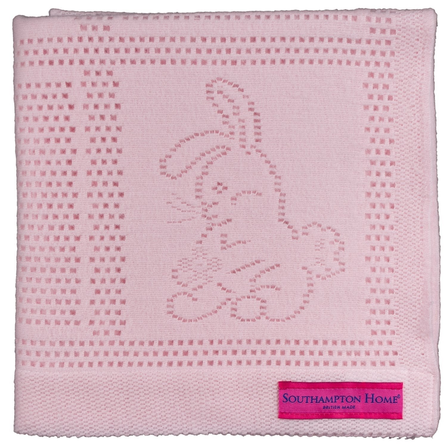 Southampton Home Lace Weave Bunny Baby Blanket ~ Pink ~-Gifts-00810032751296-{sku]-Prince of Scots