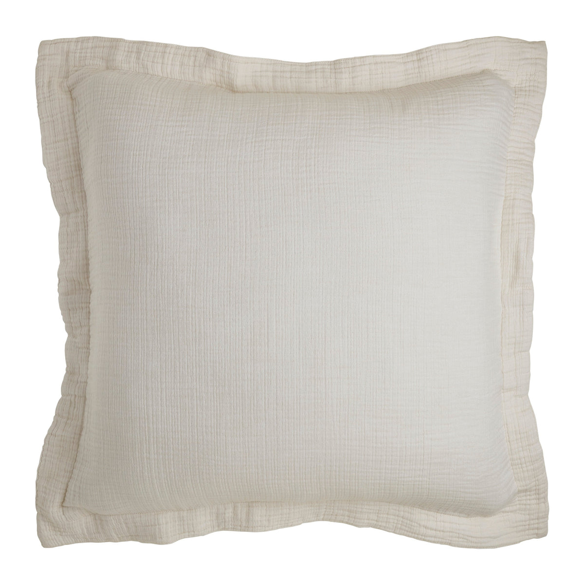 ES-049-2626_1|Cream textured cotton duvet cover with ruffled edges, offering a soft, relaxed look for comfortable bedroom decor.
