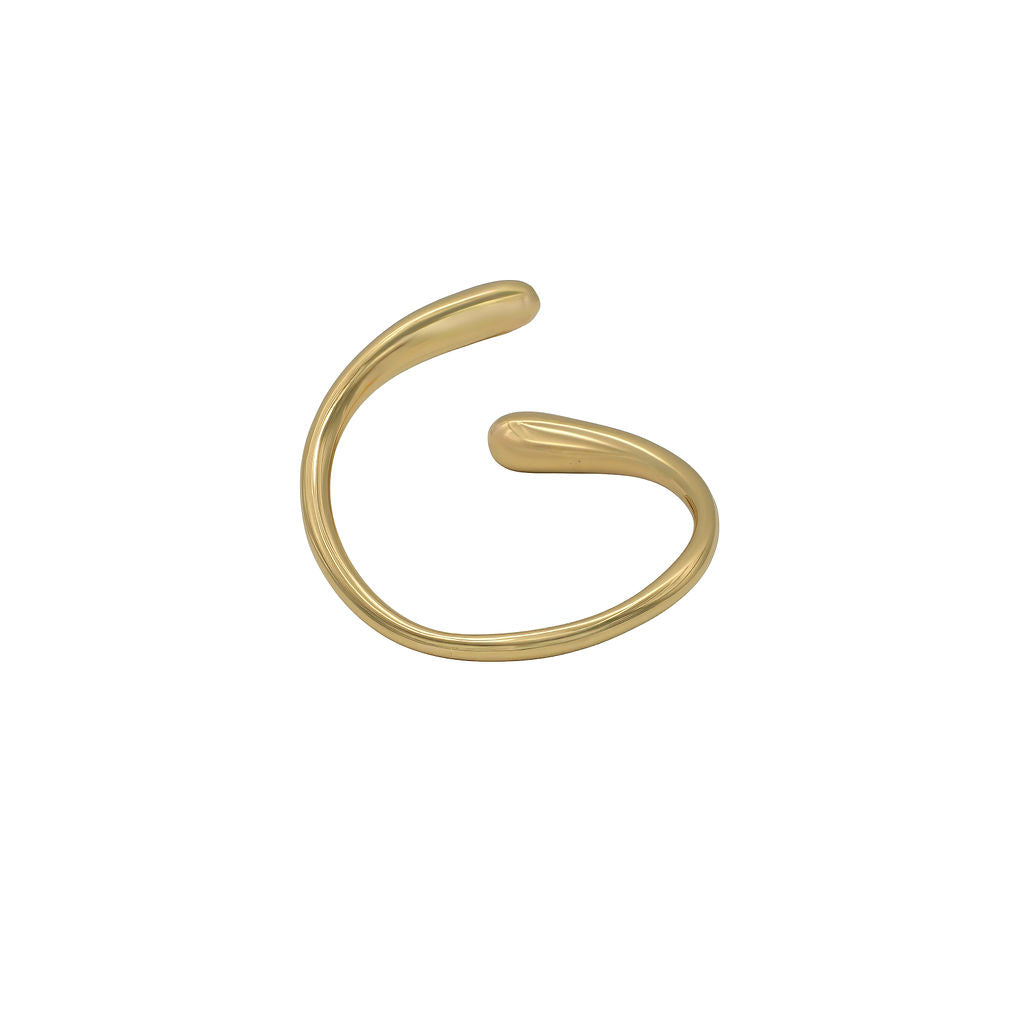 Smooth Bypass Wrap Teardrop Cuff Bracelet | Sana - Ecodunia