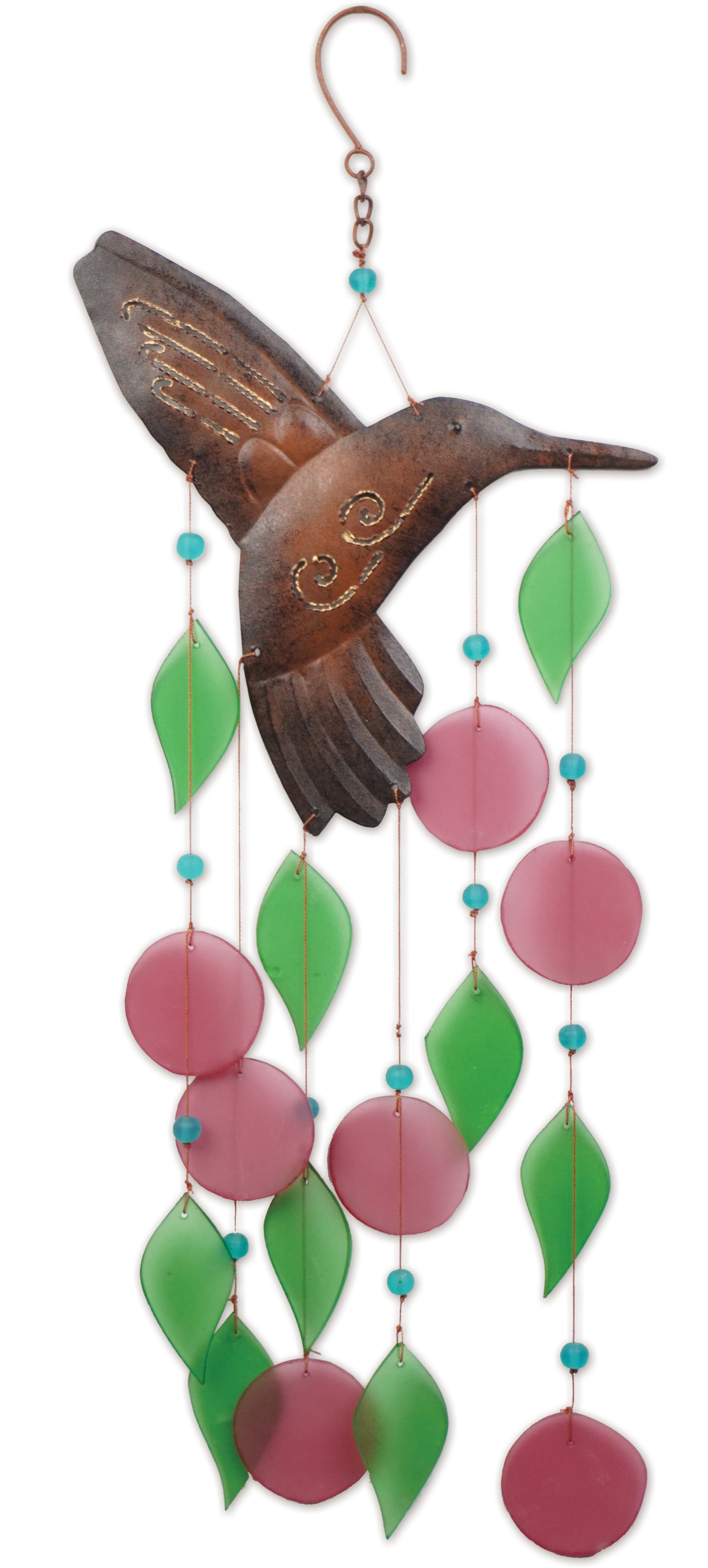 Hummingbird Sea glass Chime