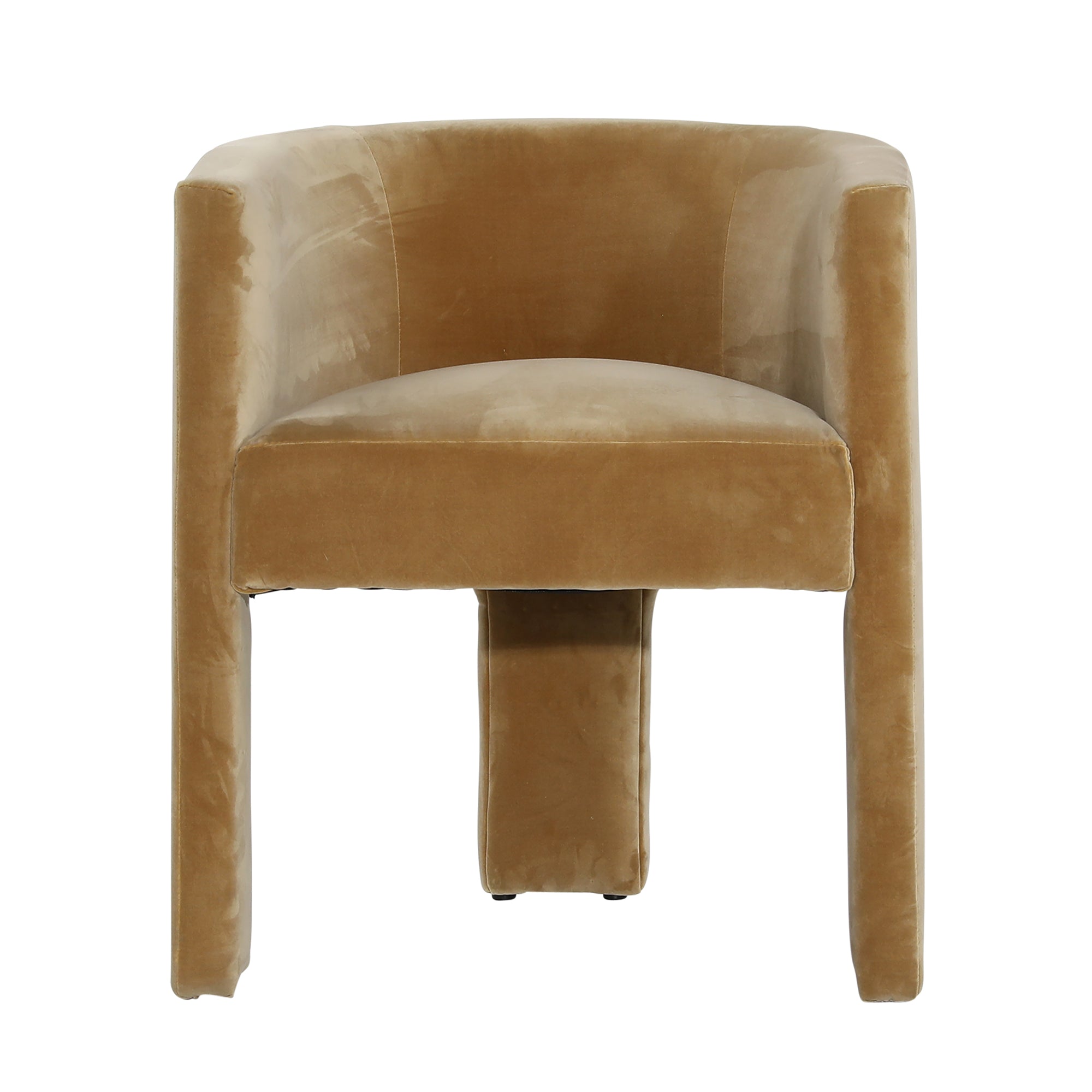 Olivette Velvet Dining Chair - Camel