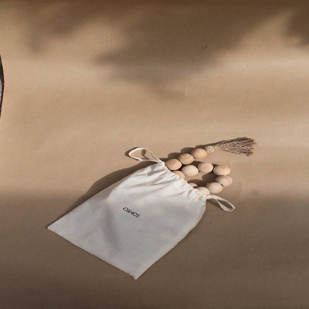 Farmhouse Wooden Beads With Jute Tassels - Thumbnail 3