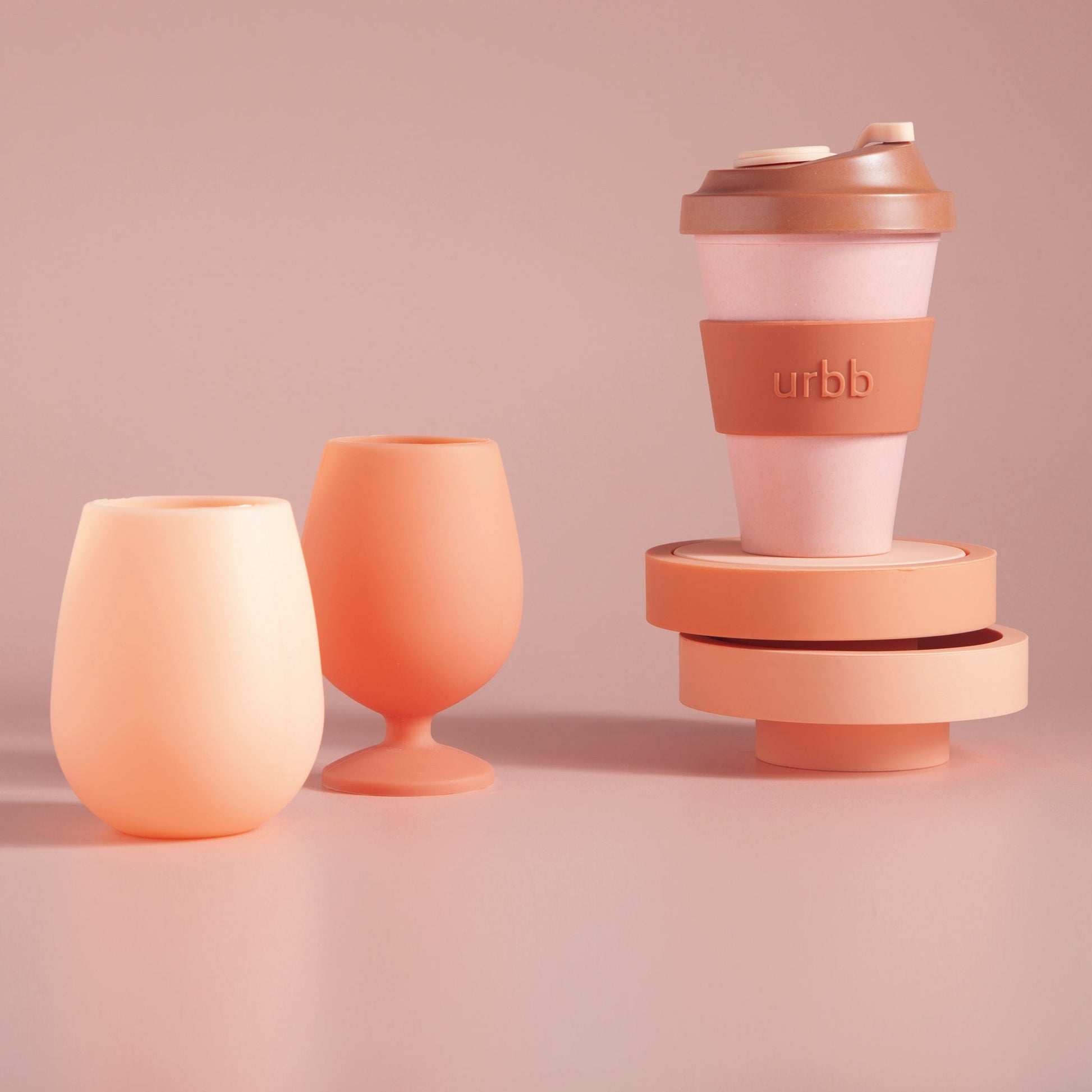 terra + peach | fegg | silicone unbreakable glasses - porter green | style + sustainability