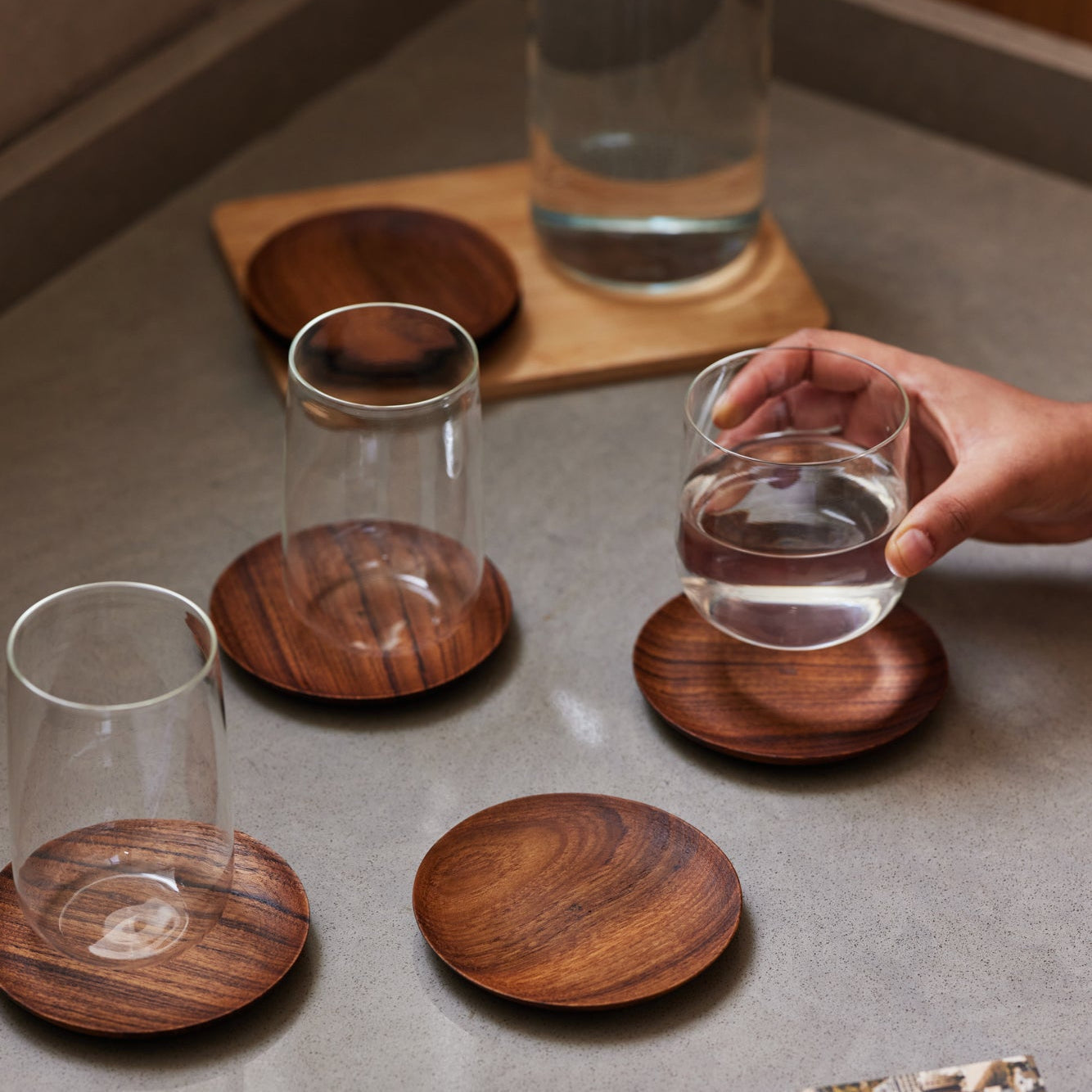 Tall Cremini Tumbler - set of 4 - Thumbnail 3