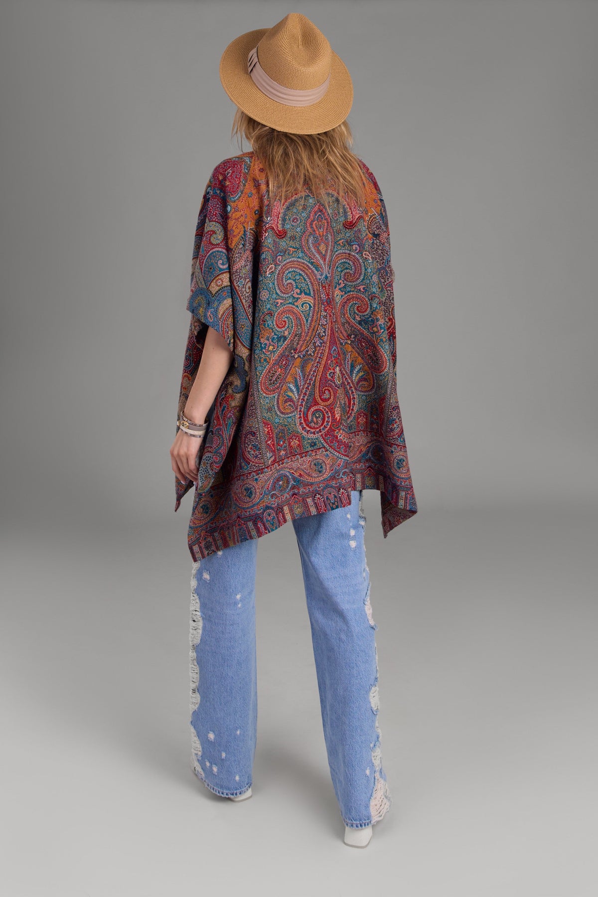 Regal Rococo Poncho - Multi