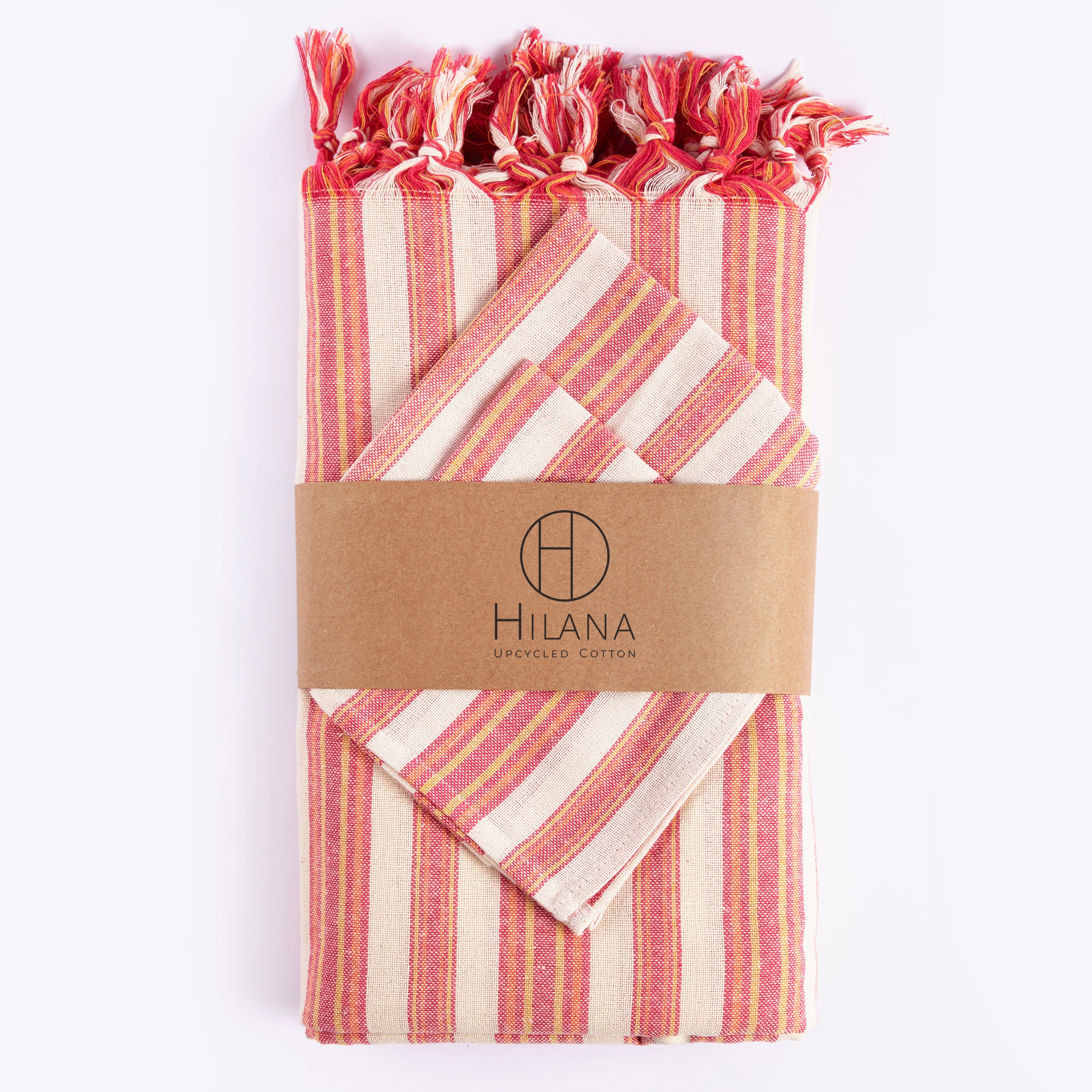 Andana Striped Tablecloth Set - Thumbnail 3