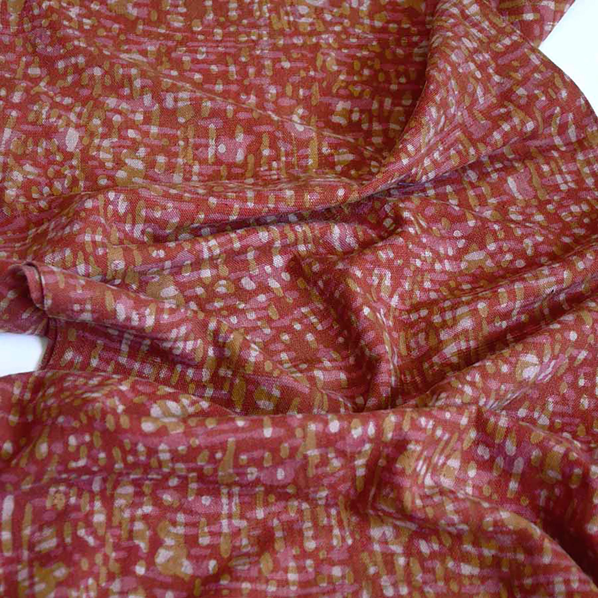 Organic Cotton Table Runner - Barkha Orange