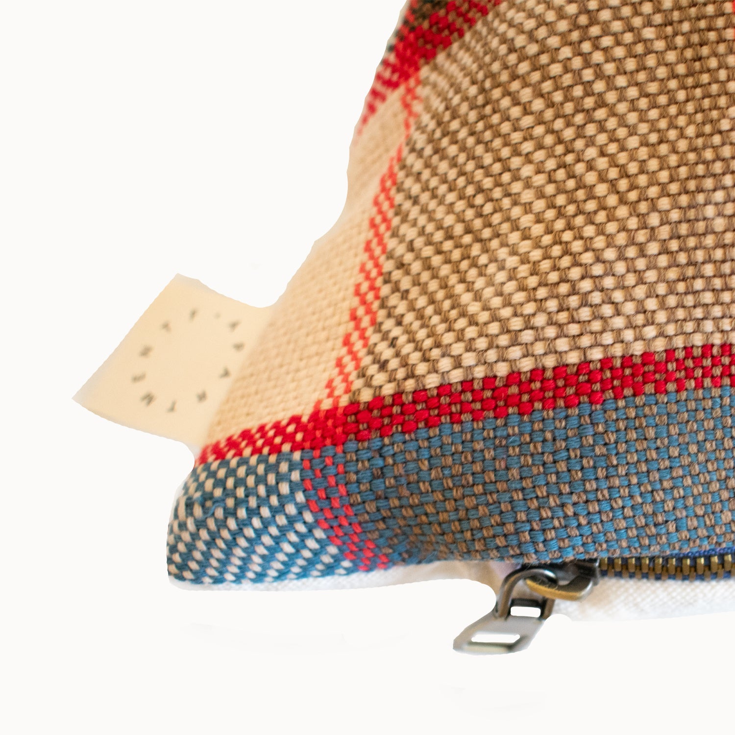 Nonna Upcycled Blue Plaid Pillow - Apartment F