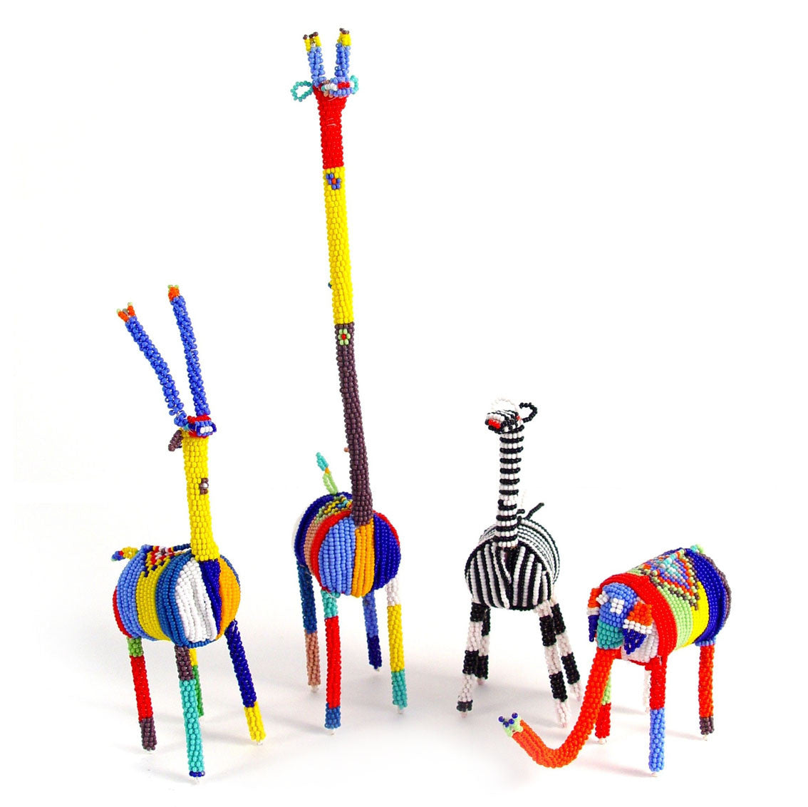 Small Beaded Giraffe - Multicolor - Thumbnail 2