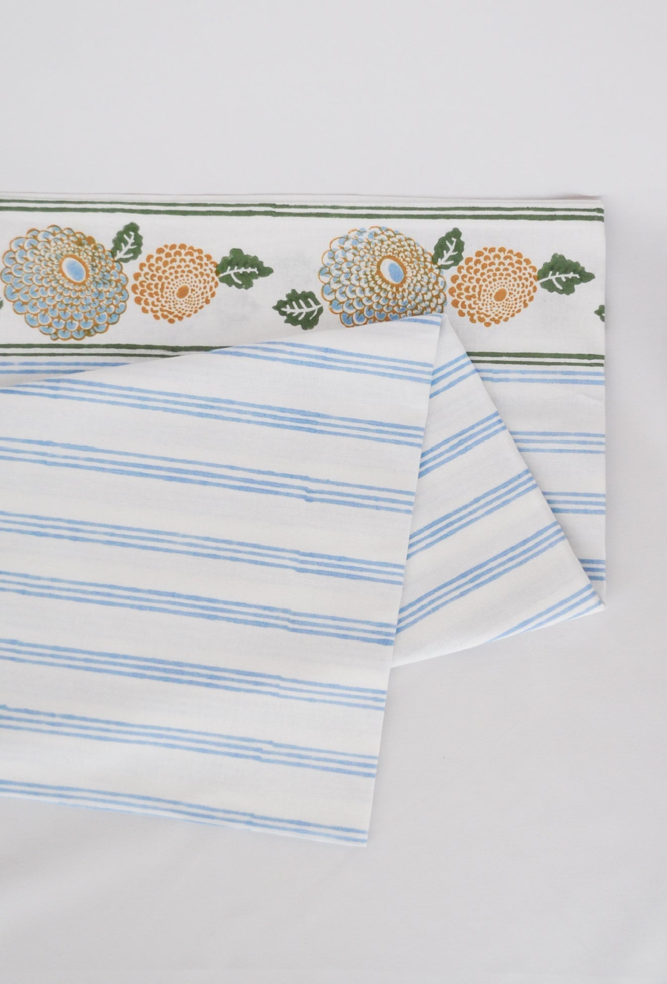 Table Throw - Marigold - Uniform Blue - The Mended Company