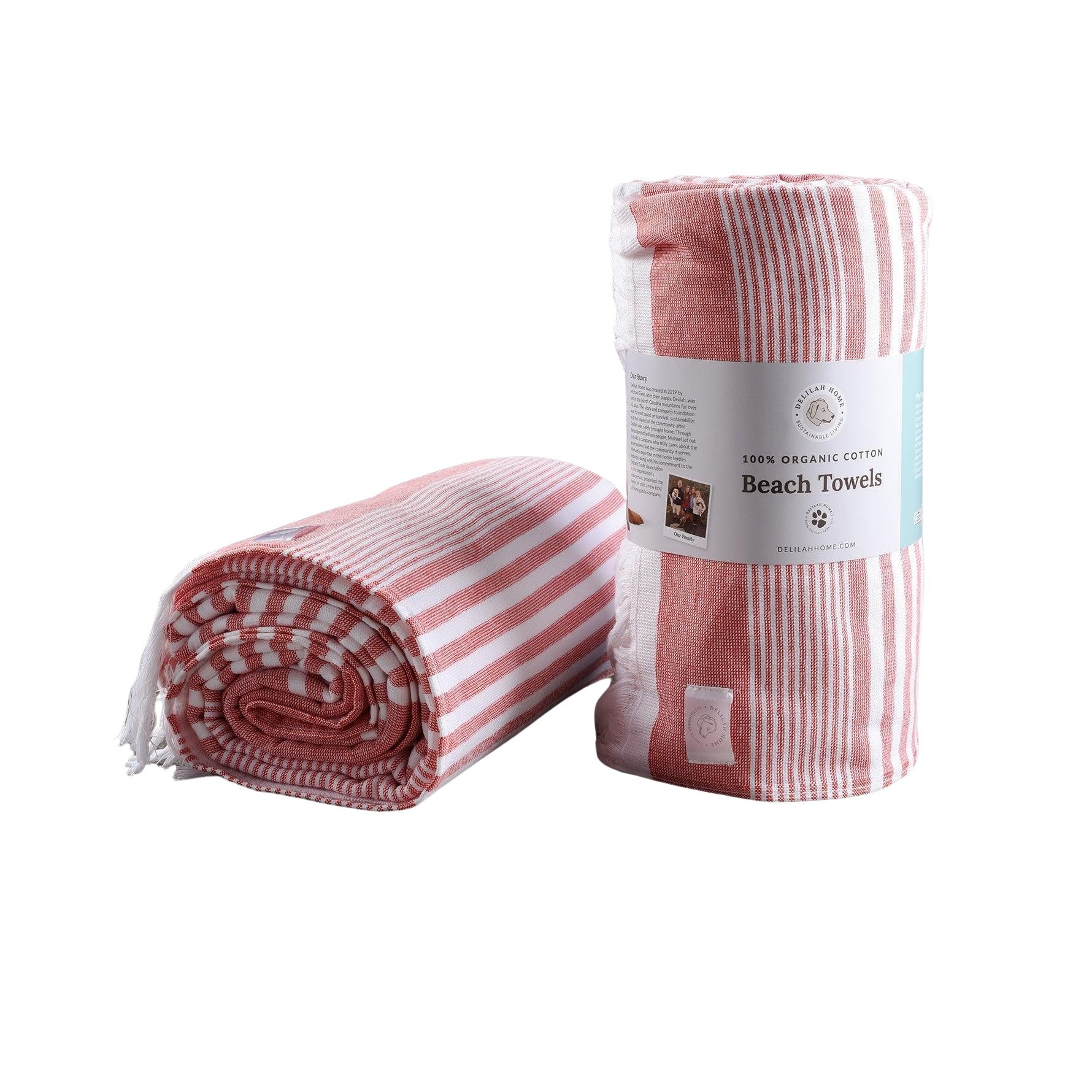 100% Organic Cotton Sunset Beach Towels