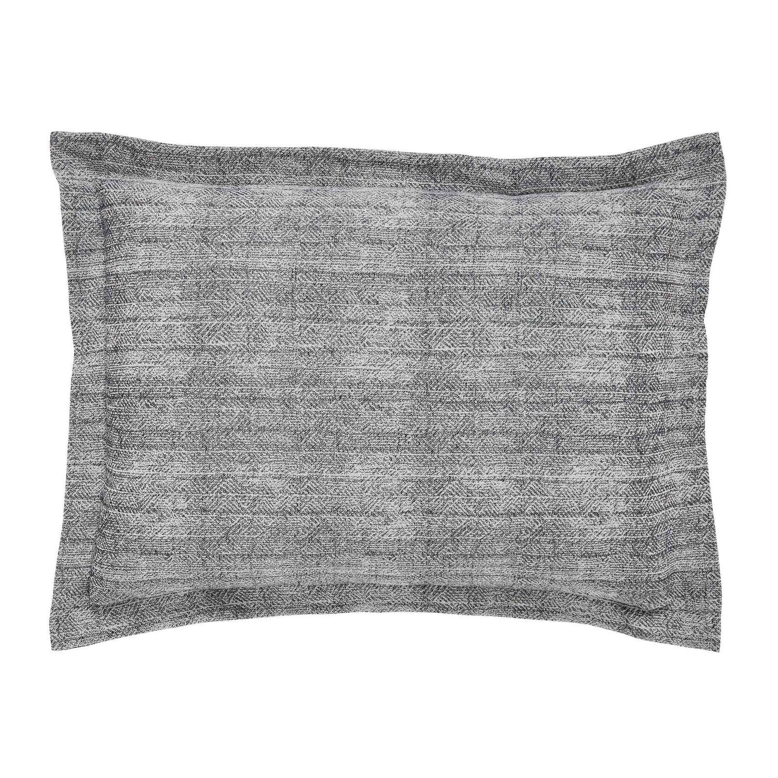 SS-034-2026_1|Stylish grey patterned duvet cover with subtle geometric design for contemporary bedroom decor. Soft fabric.