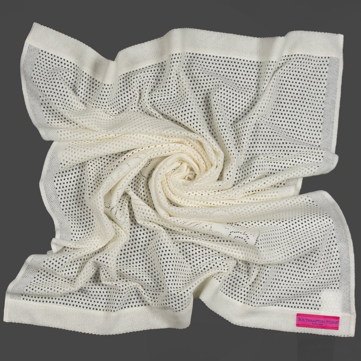 Southampton Home Lace Weave Teddy Bear Baby Blanket ~ Ivory ~-Gifts-00810032751364-{sku]-Prince of Scots