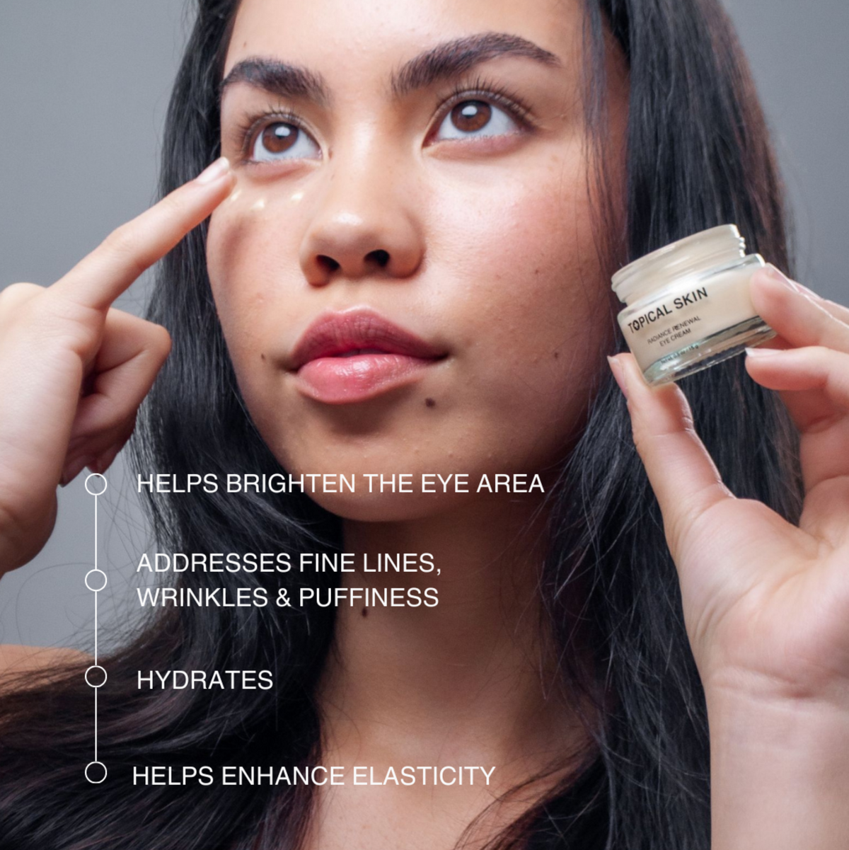 Radiance Renewal Eye Cream + NMF Complex Radiant TOPICAL SKIN CLEAN DERMACEUTICALS eye cream in beige jar for NMF