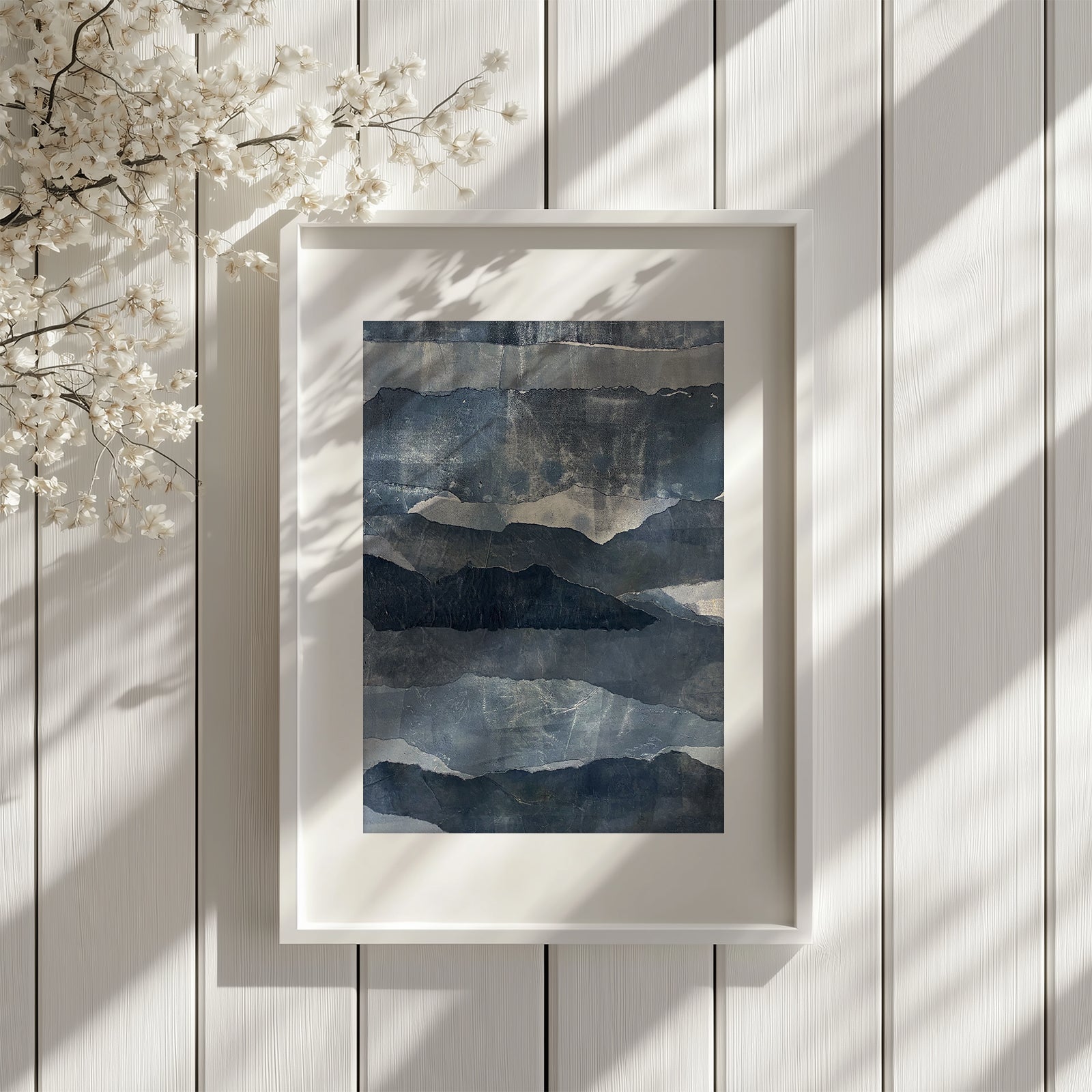 Blue Ridges Large Framed Print