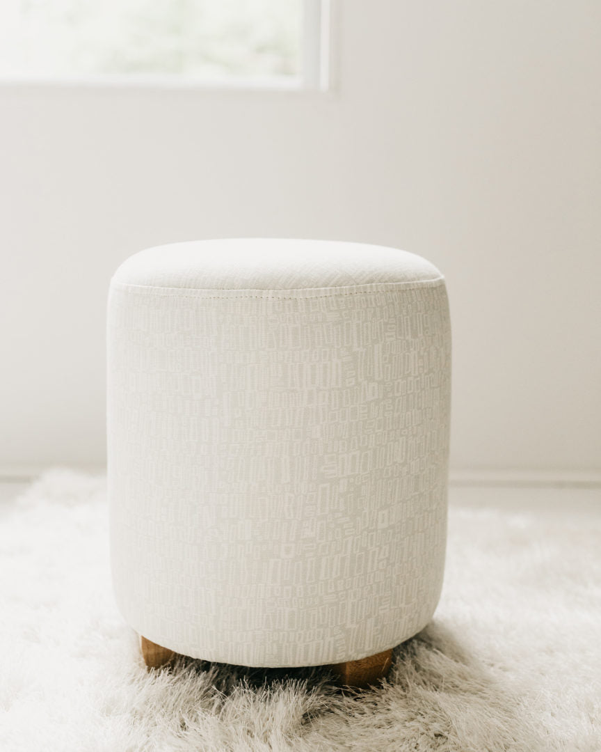 Leucadia in Eleuthera Small Round Ottoman - at300nelson