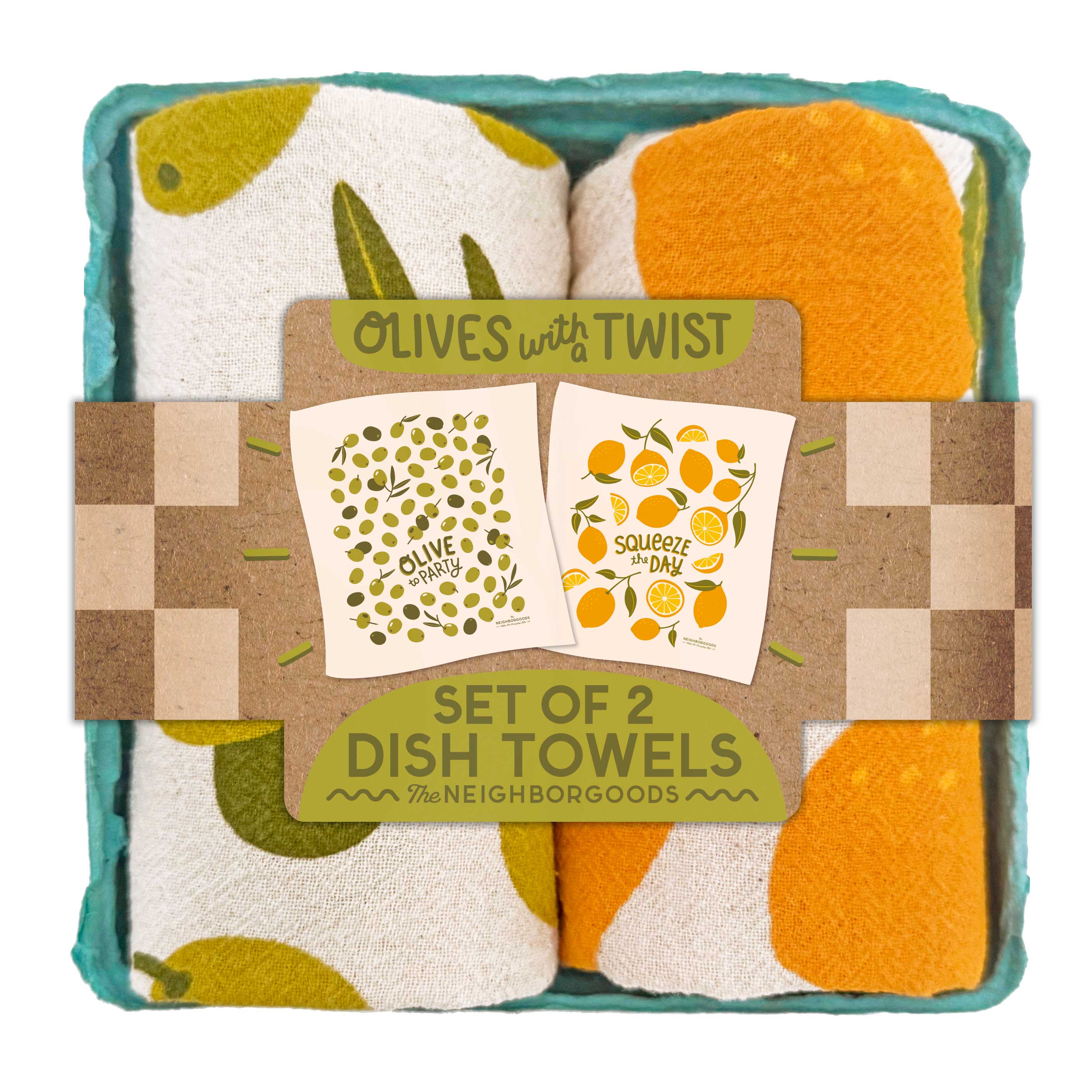 Olives With A Twist - Dish Towel Set