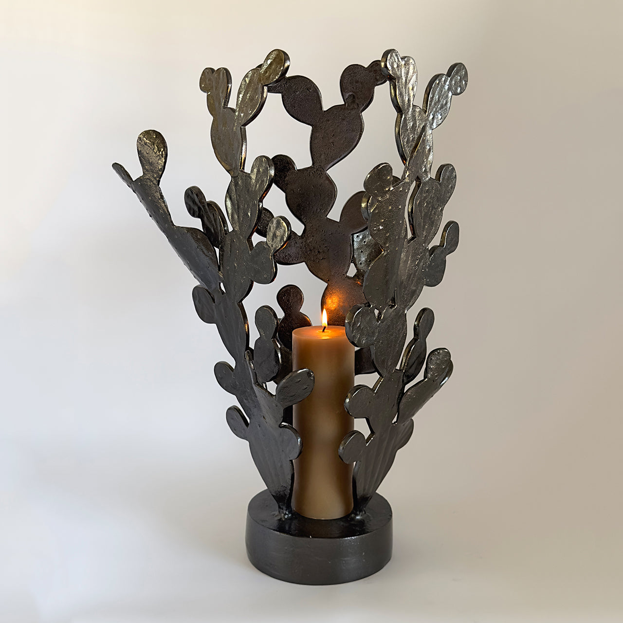 San Miguel Nopales Candleholder Sculpture - Nima Oberoi Lunares 