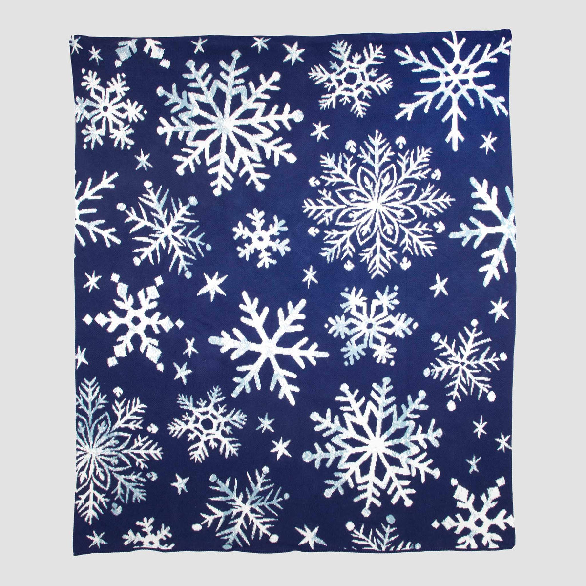 in2green Eco Throw Cotton Sustainable Knit Throw | Nordic Snowflakes 601570194283 BL01XNS1