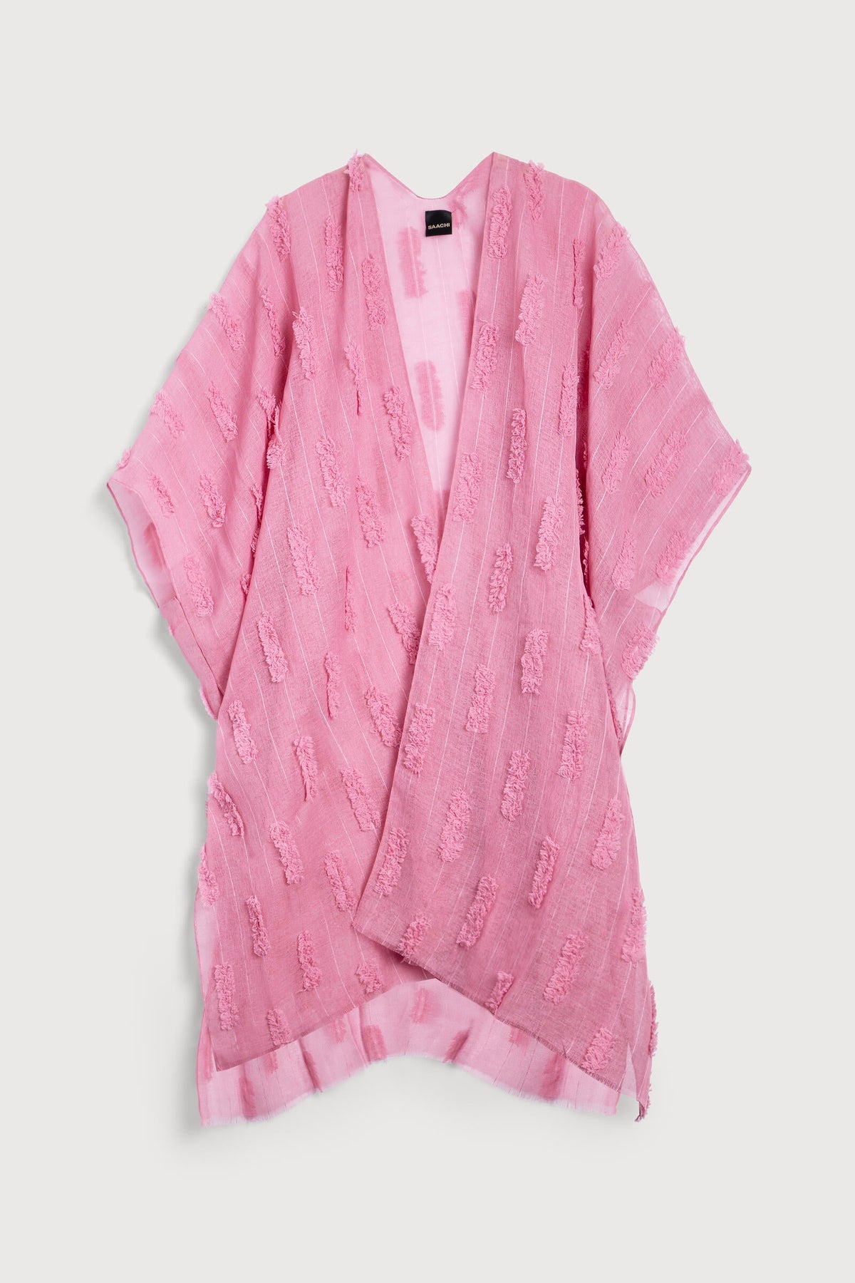Textured Ruana - Pink