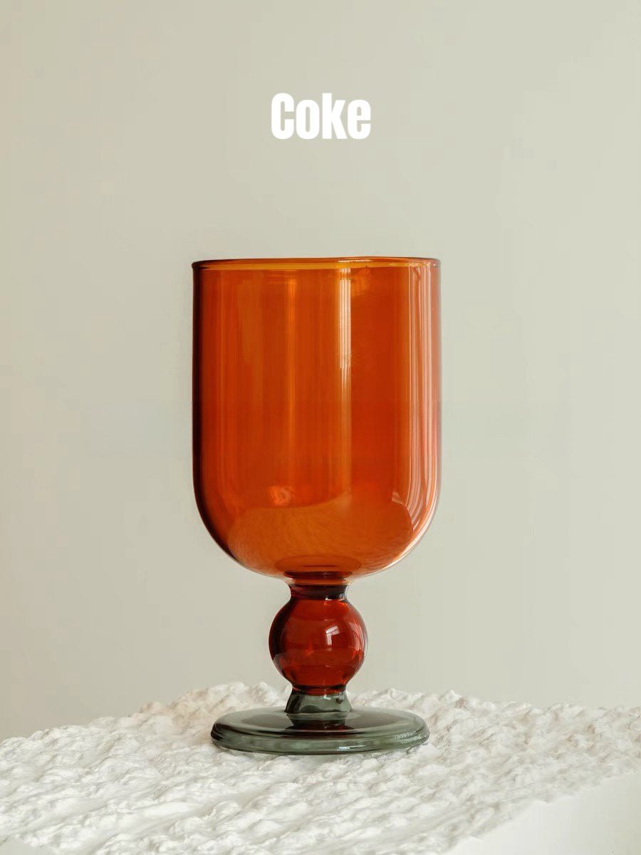 Gumballs Wine Glass - Eclectic Whimsical Coloured Cocktail Glasses - Stemware - Gumballs Wine Glass - Coke - INSPECIAL HOME