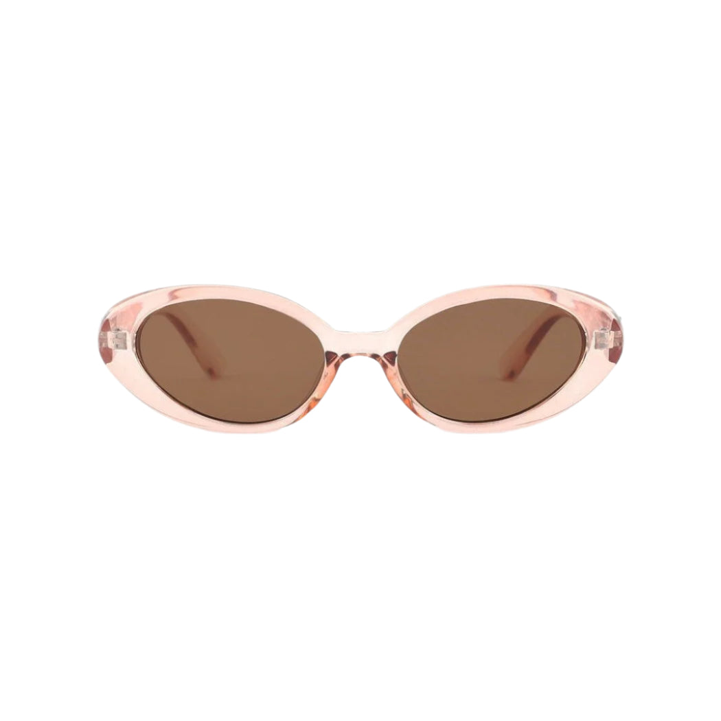Sad Eyewear Bloom oval sunglasses in rose with UV protection lenses