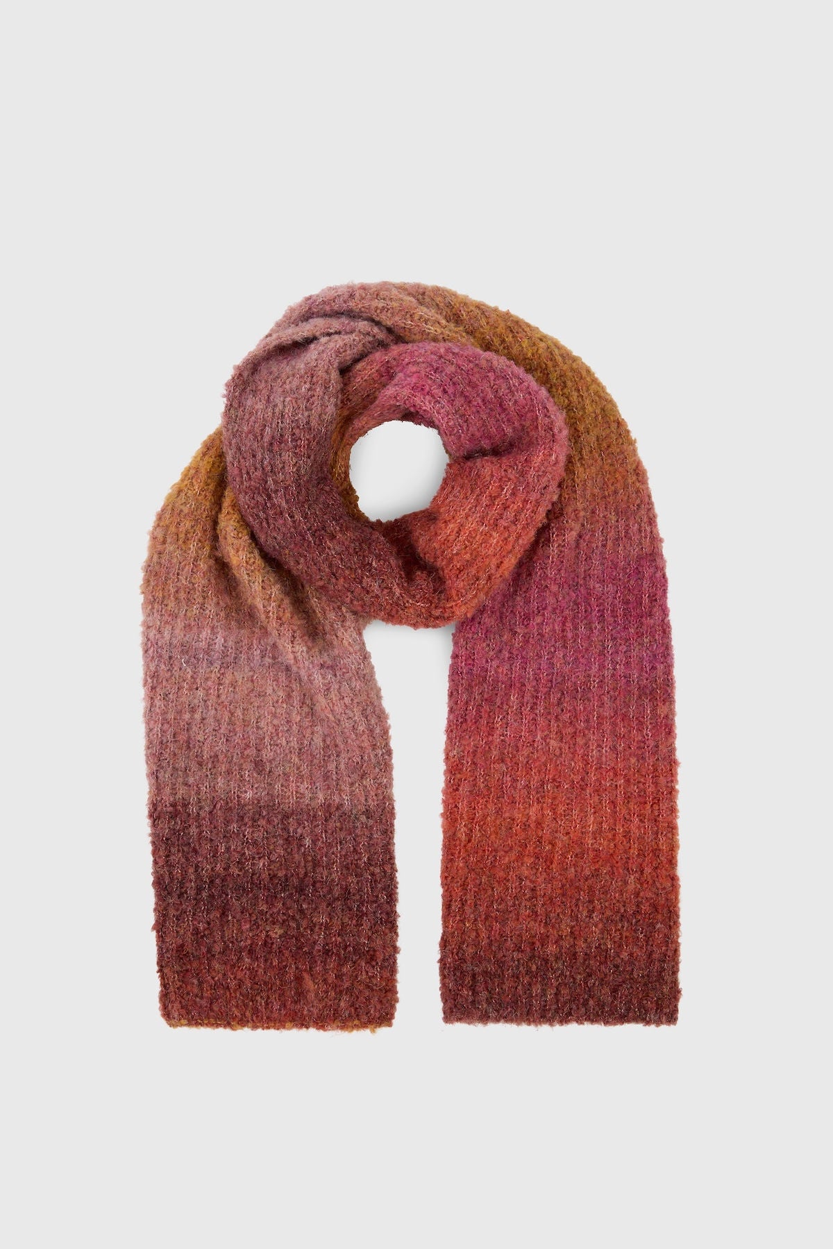 Gradient Knit Scarf - Pink