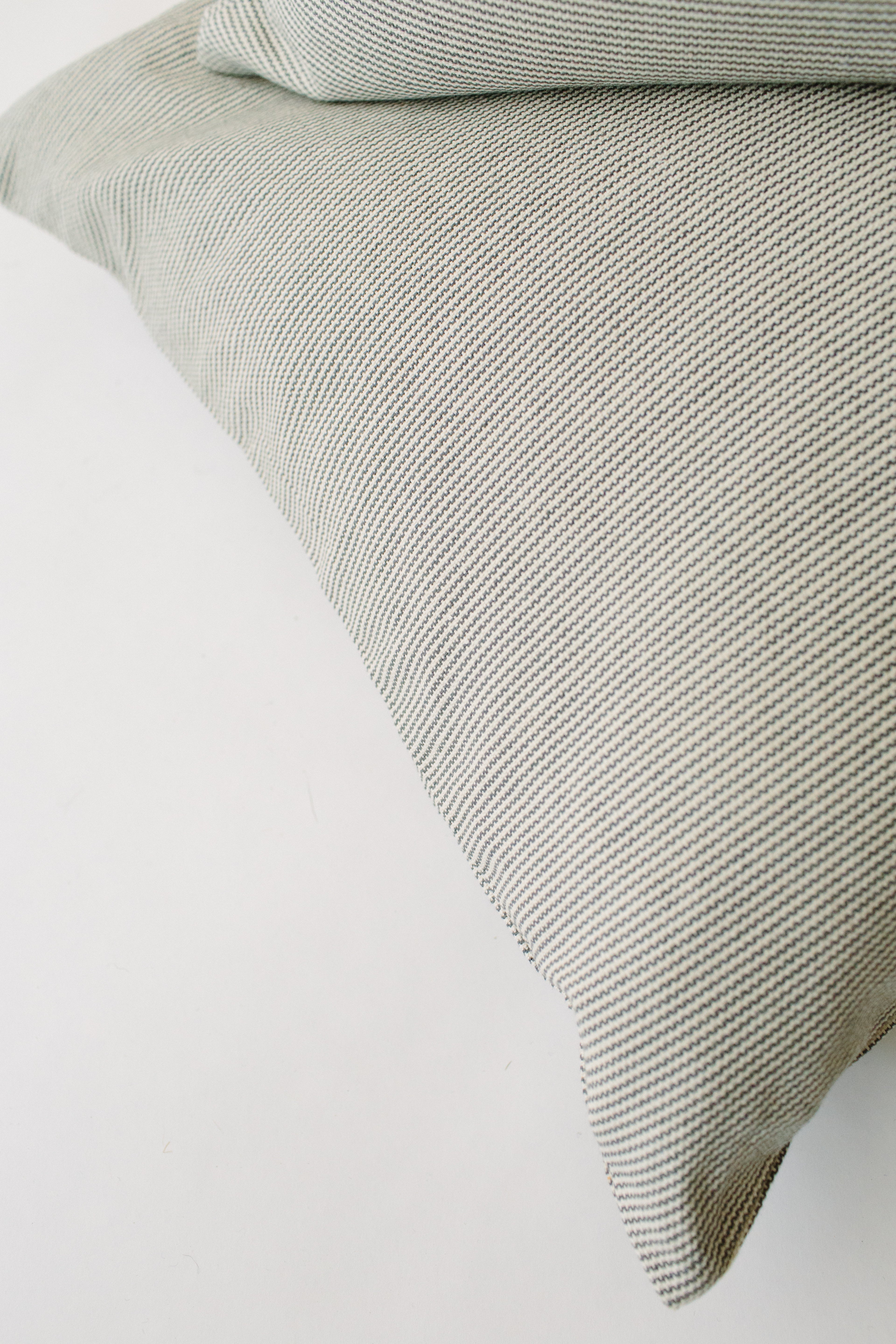 LOOM Imports Blue Pinstripe Lumbar Pillow