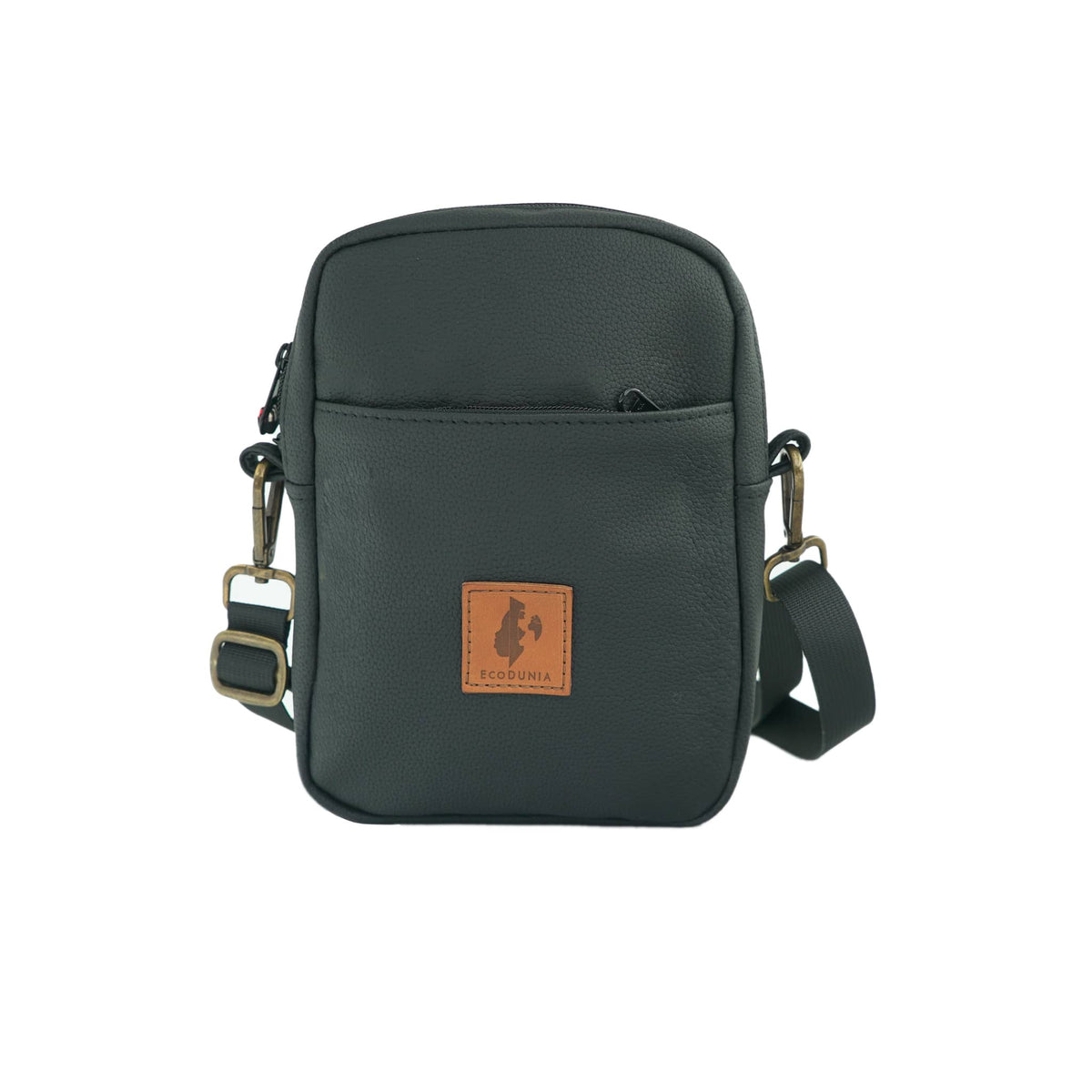 Rozi Vegan Leather Crossbody Bag 2L #color_pebble-black