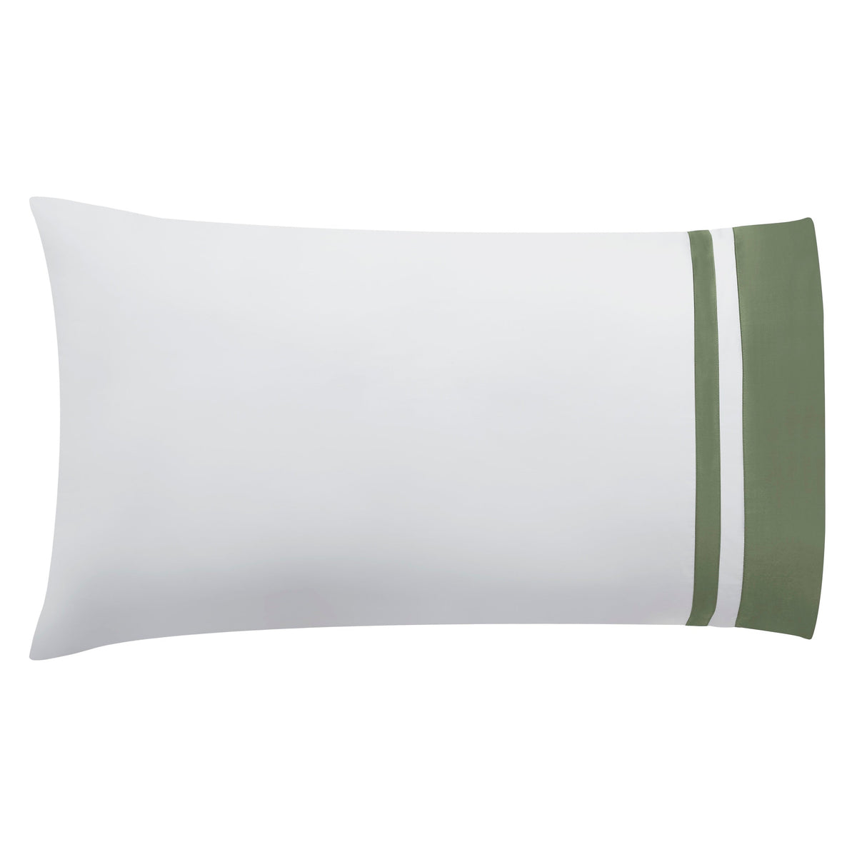 AKP-543-2040_5|Close-up of a white 100% cotton sateen weave flat sheet with a wide beige embroidered border detail.