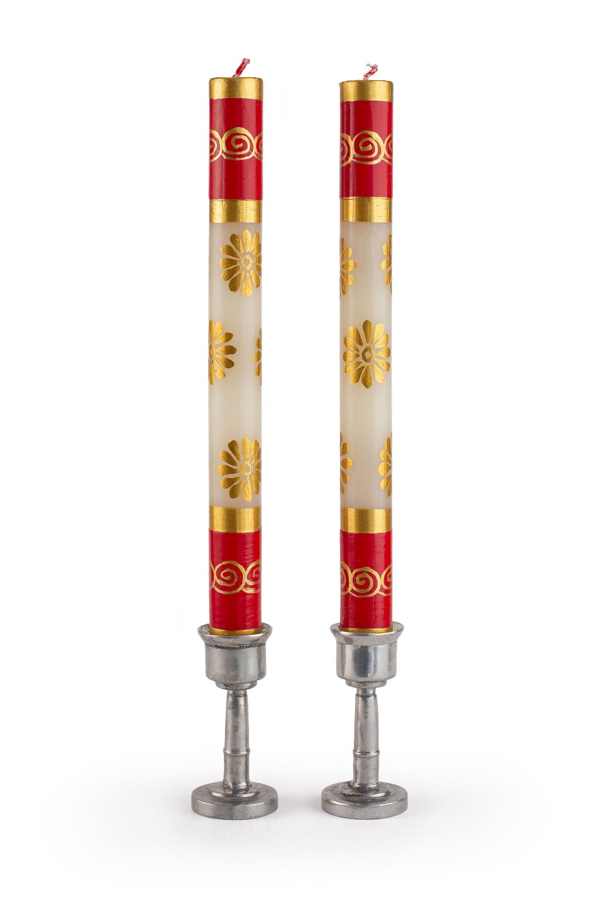 Christmas Classics - Set of 3 Taper Candle Pairs (6 Candles)