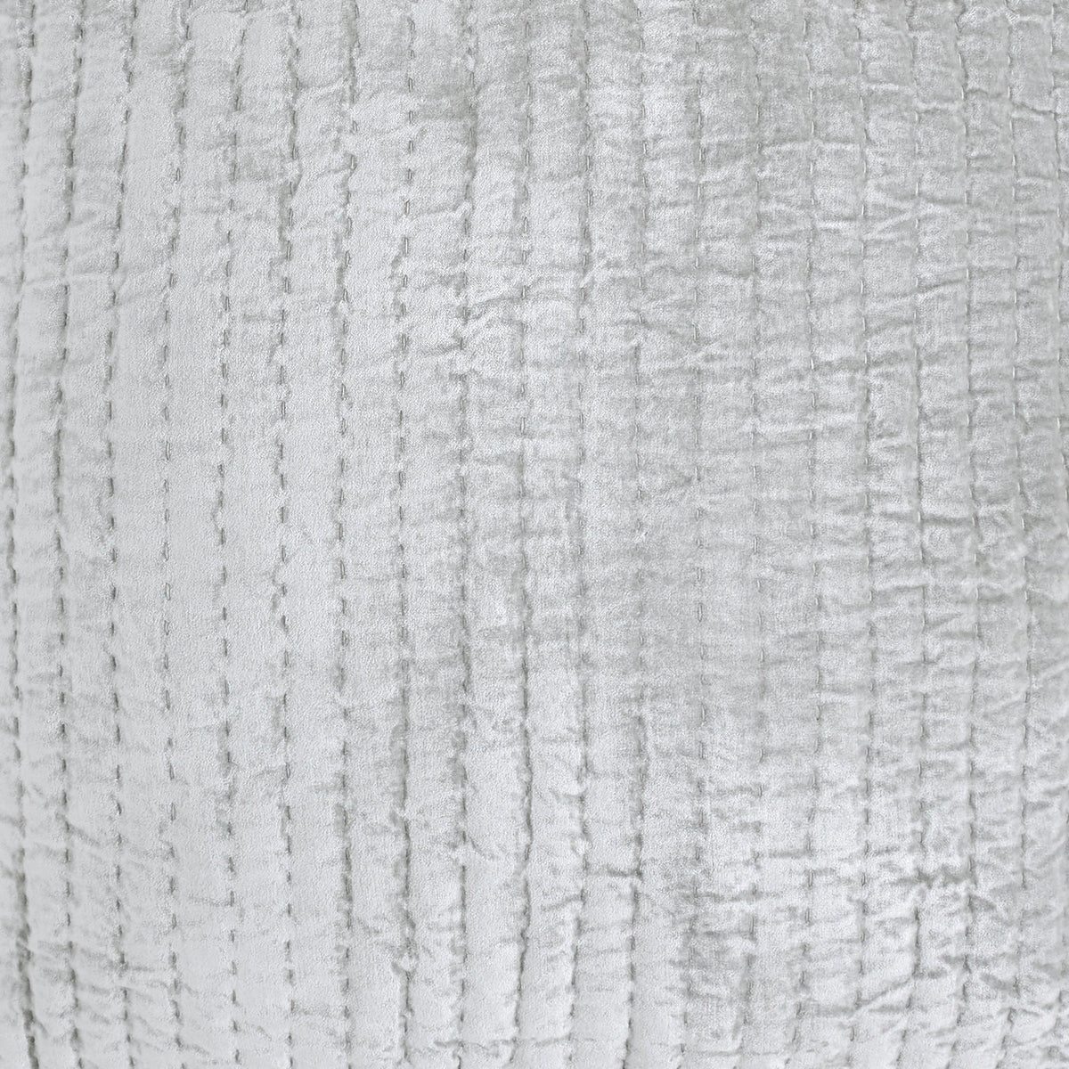 QT-352-11898_3|Light grey channel quilt with vertical stitching, offering a modern, soft texture. Perfect for cozy bedroom decor.