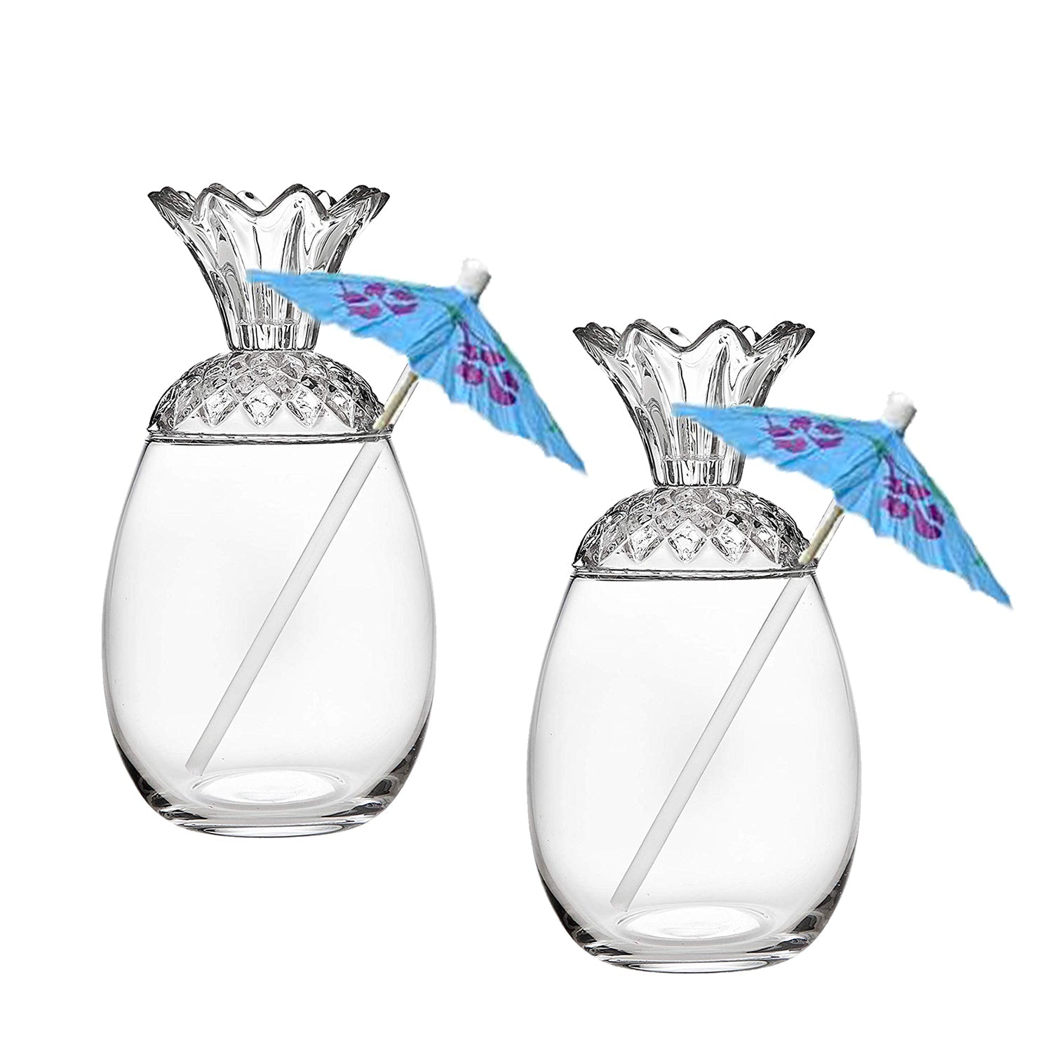Pineapple Grove Pineapple Tumblers (Set of 2)-Barware-028199429617-CrystalPineapple-Prince of Scots