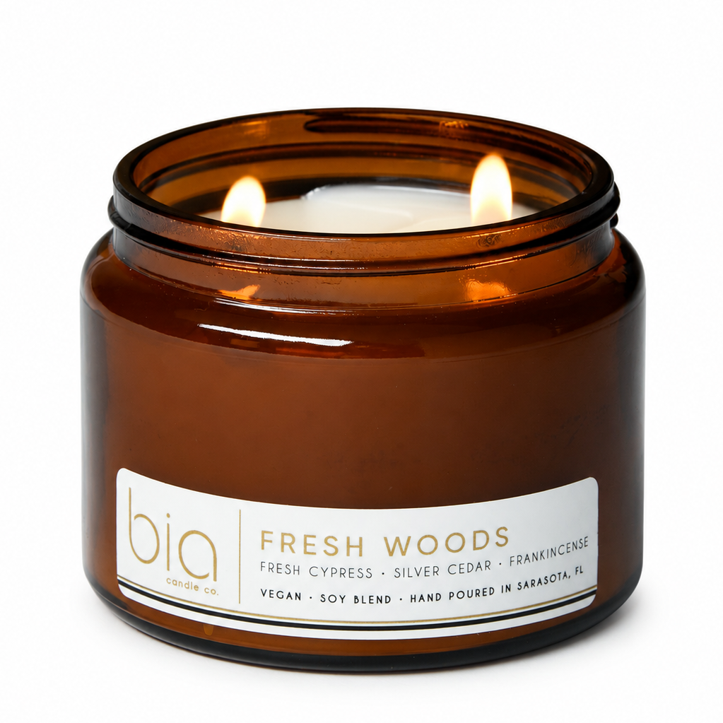 Fresh Woods Soy Blend Candle — Pine, Balsam & Cedar