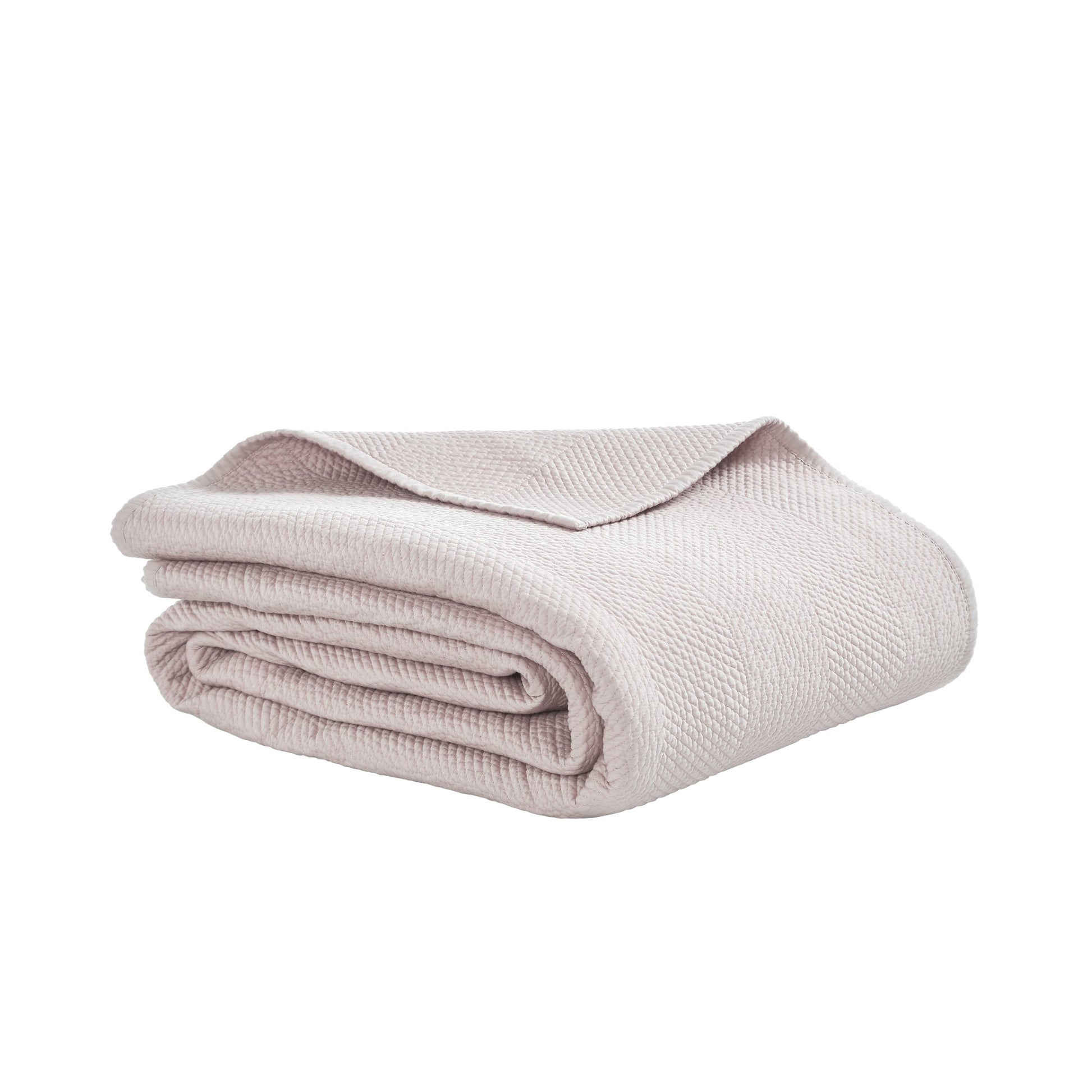 CL-171-11096-LOT1A_8|Folded light beige herringbone textured coverlet, a versatile and soft bedding layer for contemporary homes.