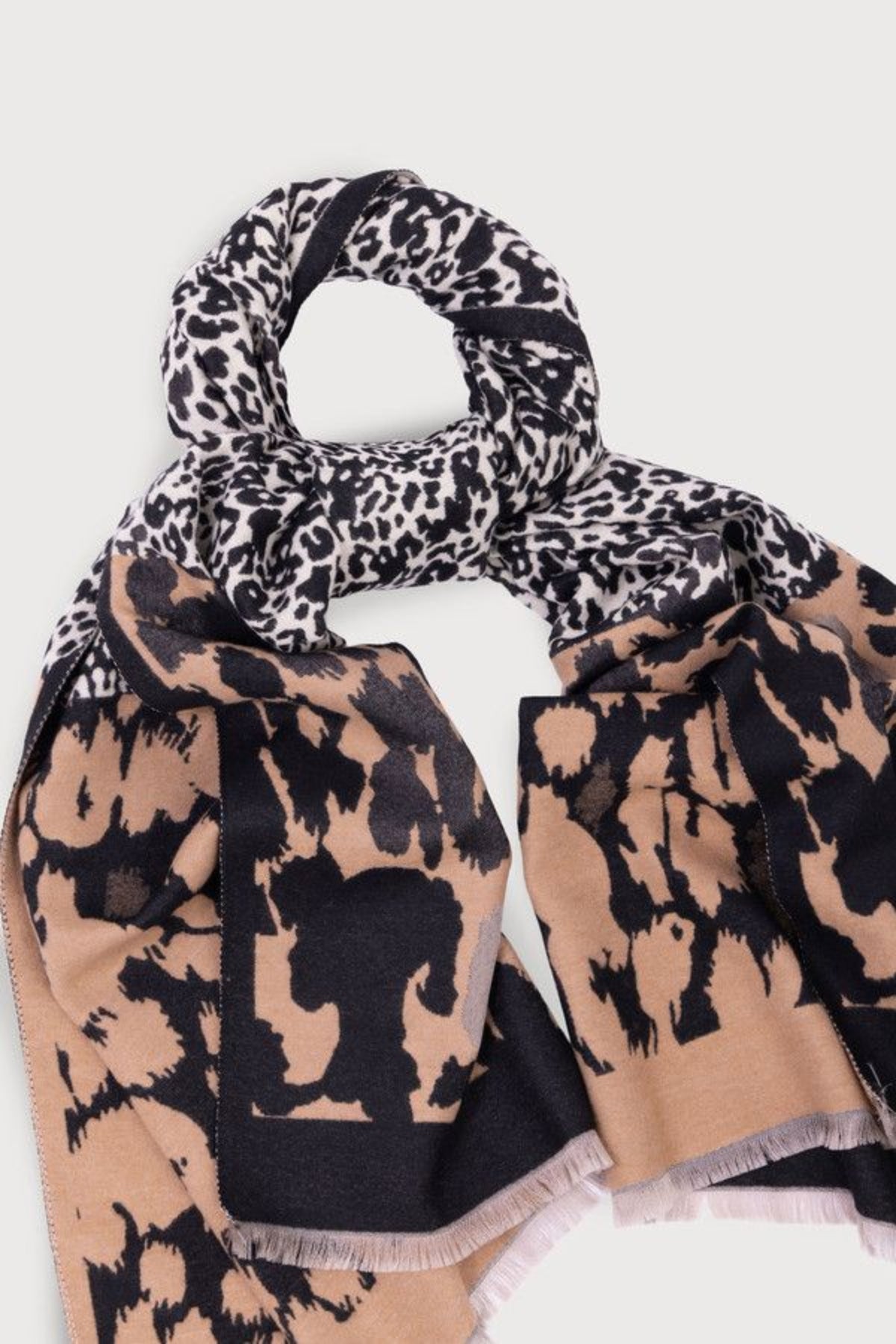 Mixed Animal Print Reversible - Black