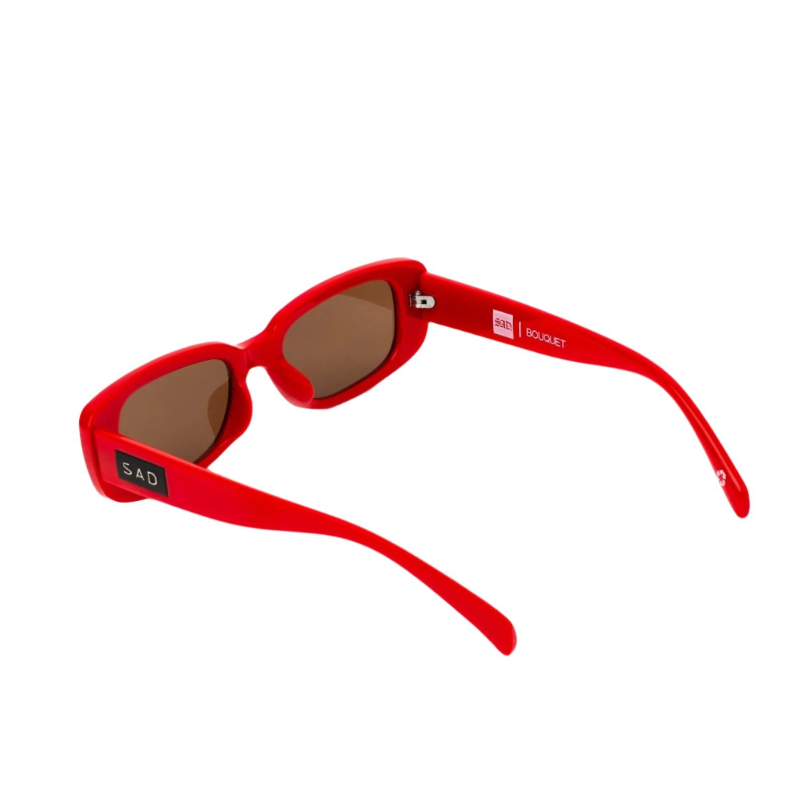 Sad Eyewear Bouquet rectangle sunglasses in cherry red with uv protection lenses