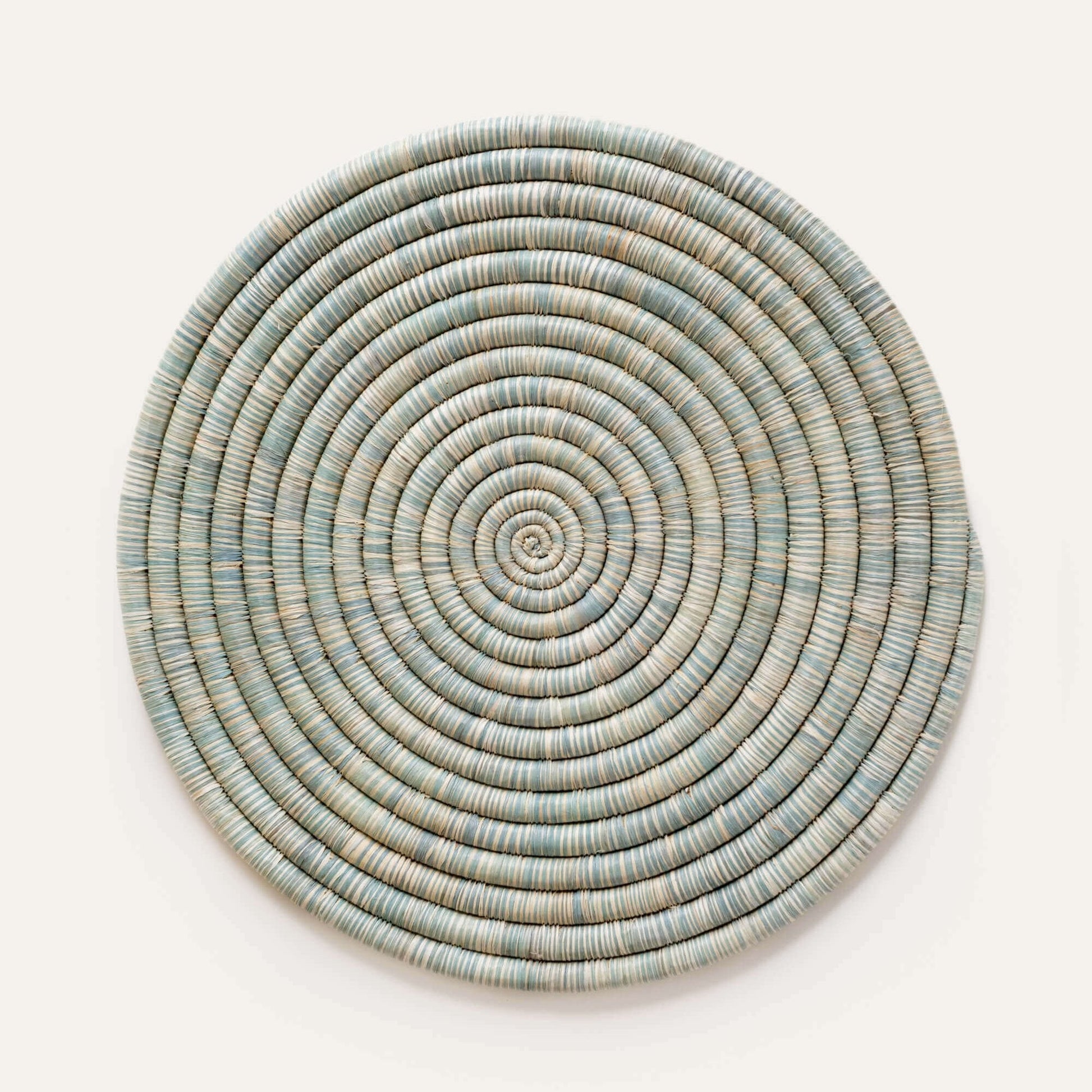 Mixed Raffia Flat Platter