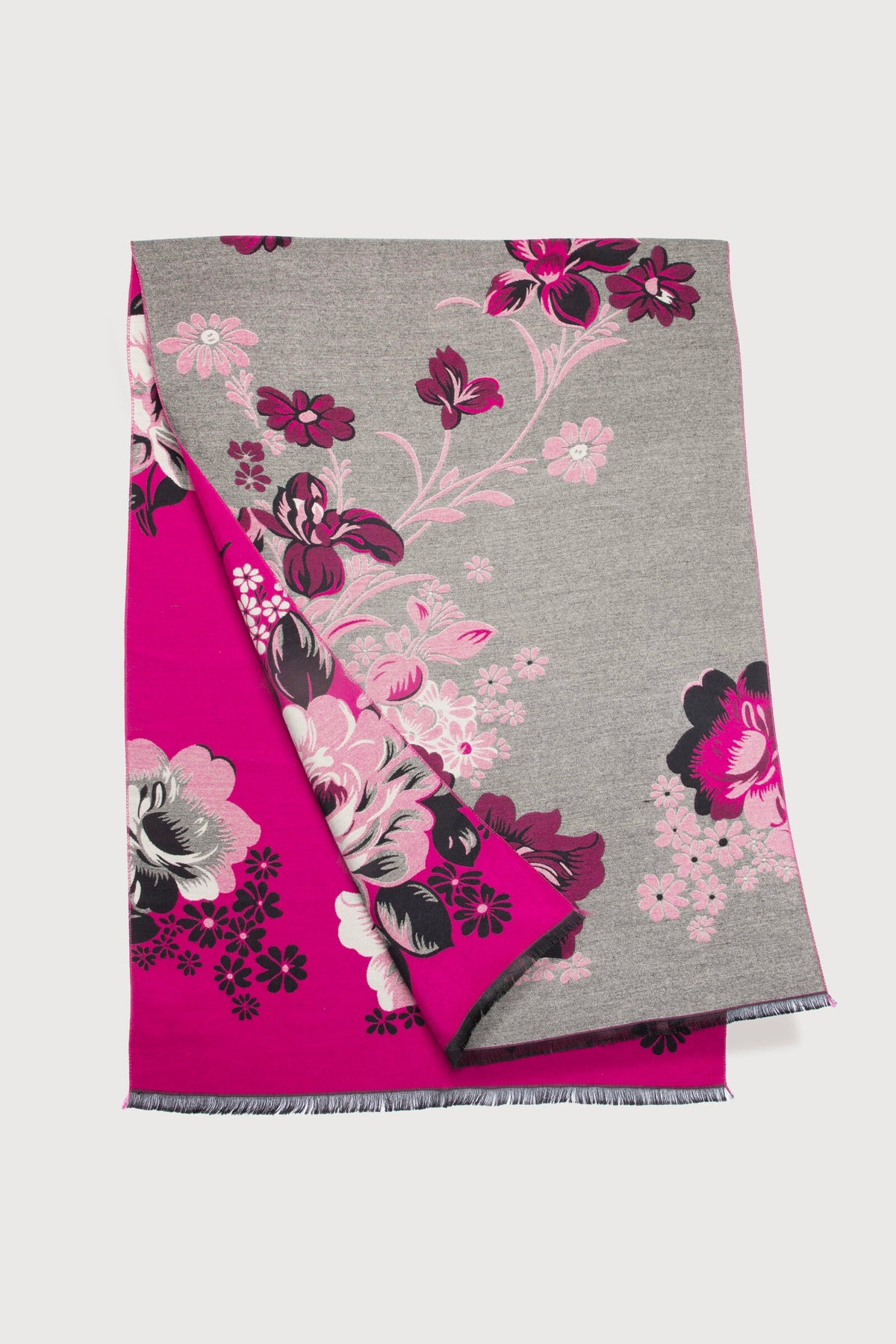Reversible Blossom Burst Scarf - Pink