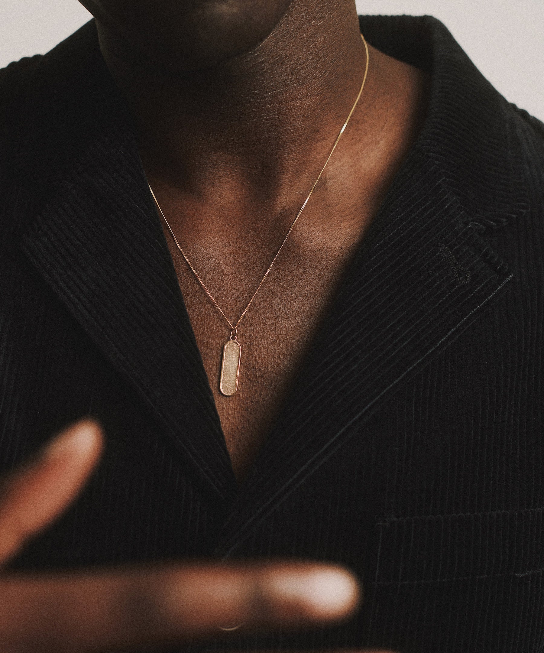 Addison Oval Necklace 14k Recycled Solid Gold
