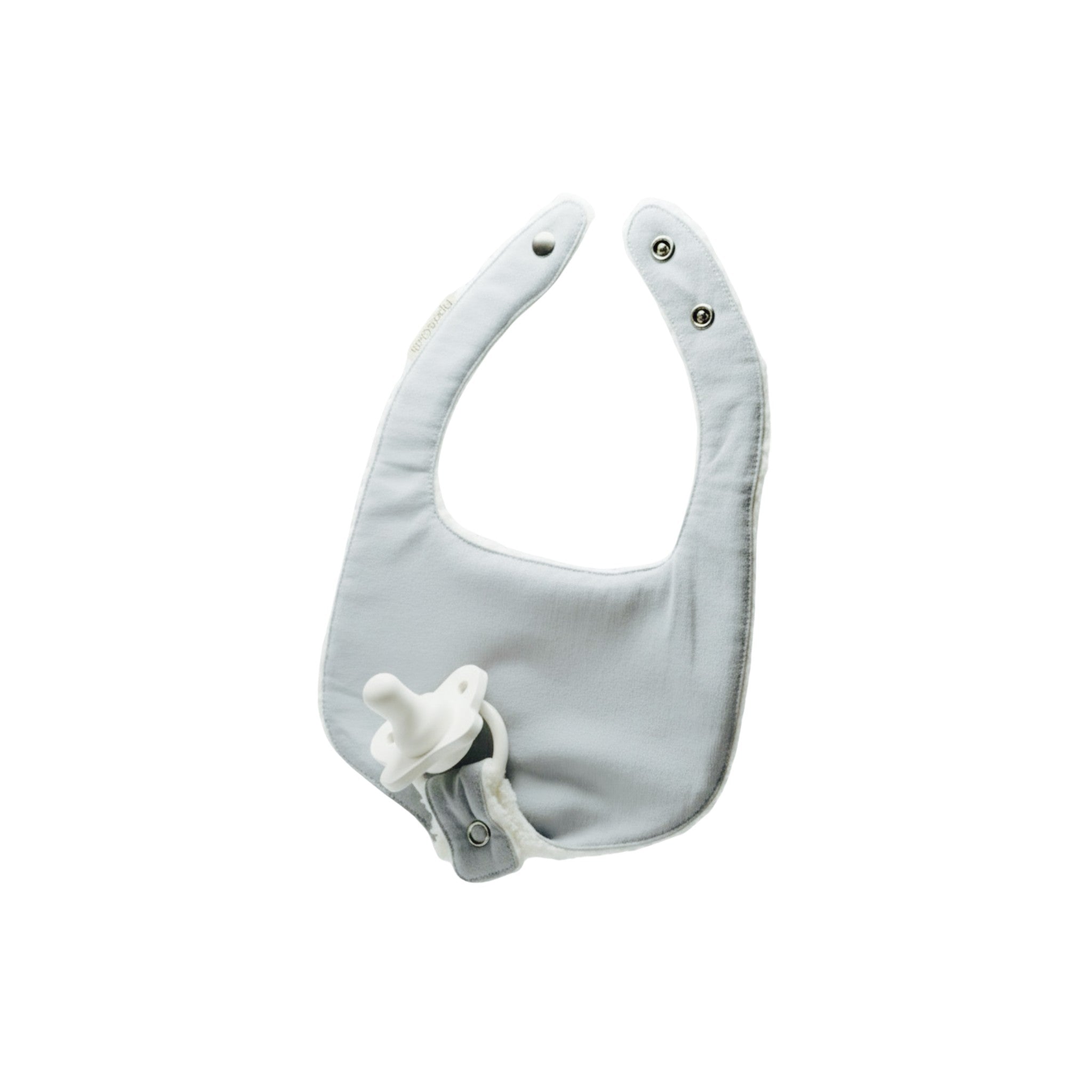 Soothe & Snap Pacifier Bib-Morning Fog