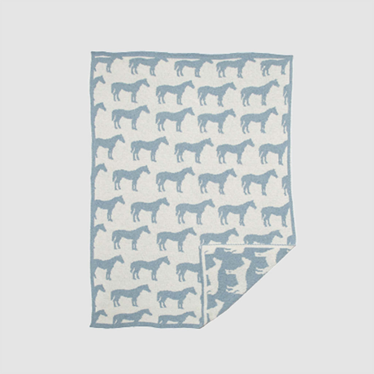 in2green Eco Baby Throws Baby Reversible Cotton Knit Blanket - Pony 655646729947 BB02PY2