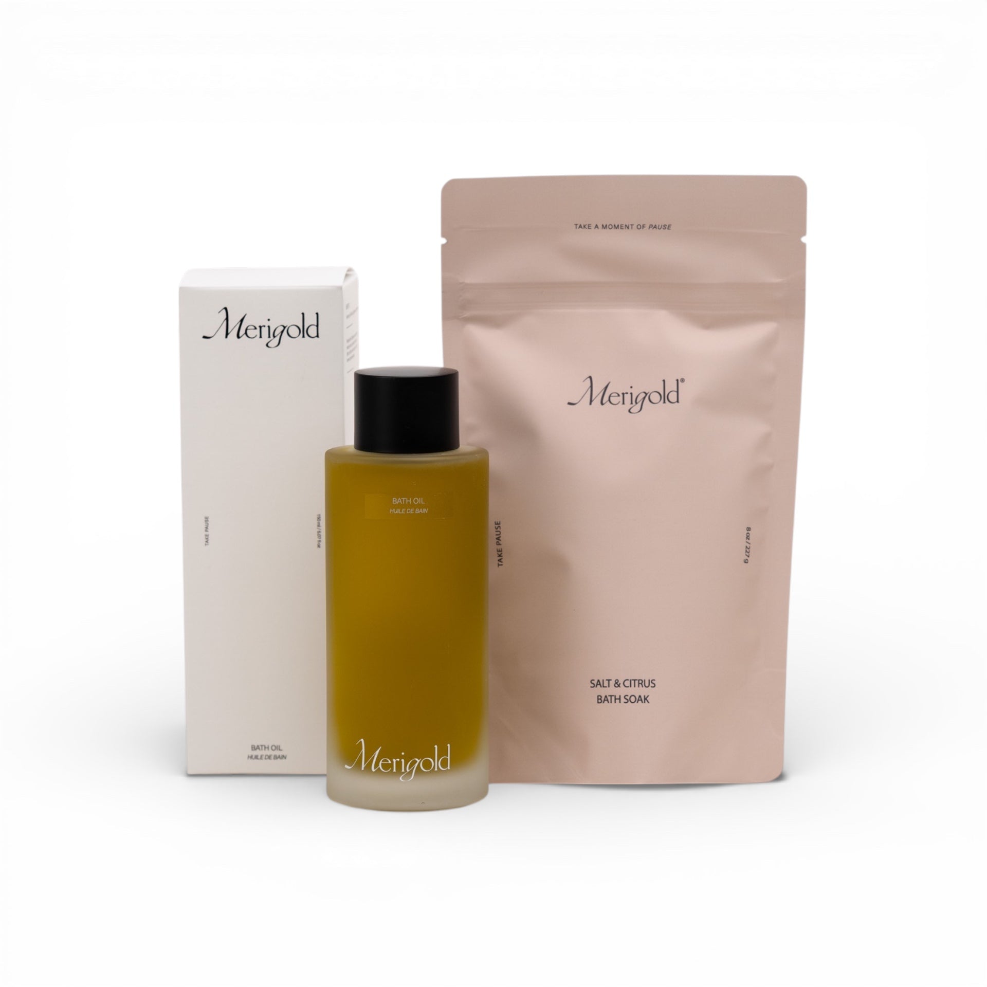 Bath Oil + Salt & Citrus Bath Soak Bundle