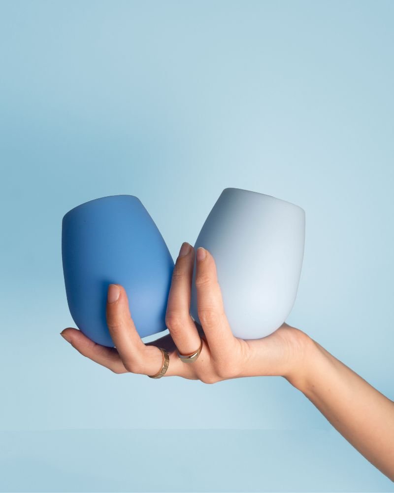 sky + kingfisher | fegg | silicone unbreakable glasses - porter green | style + sustainability