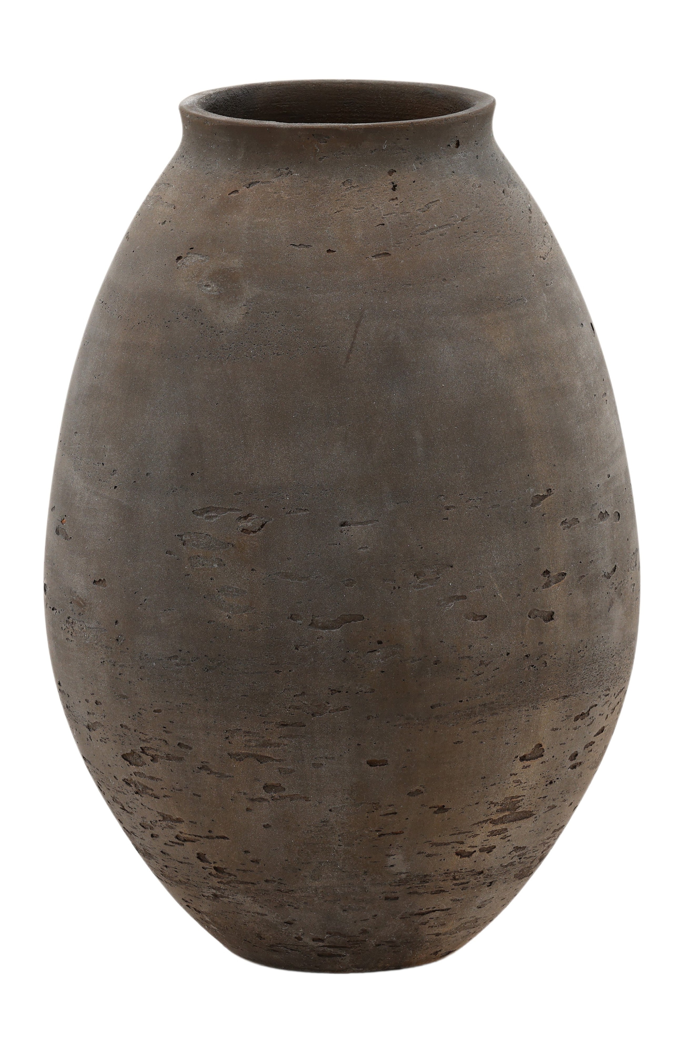 Althea Cement Outdoor Vase - Large- Brown